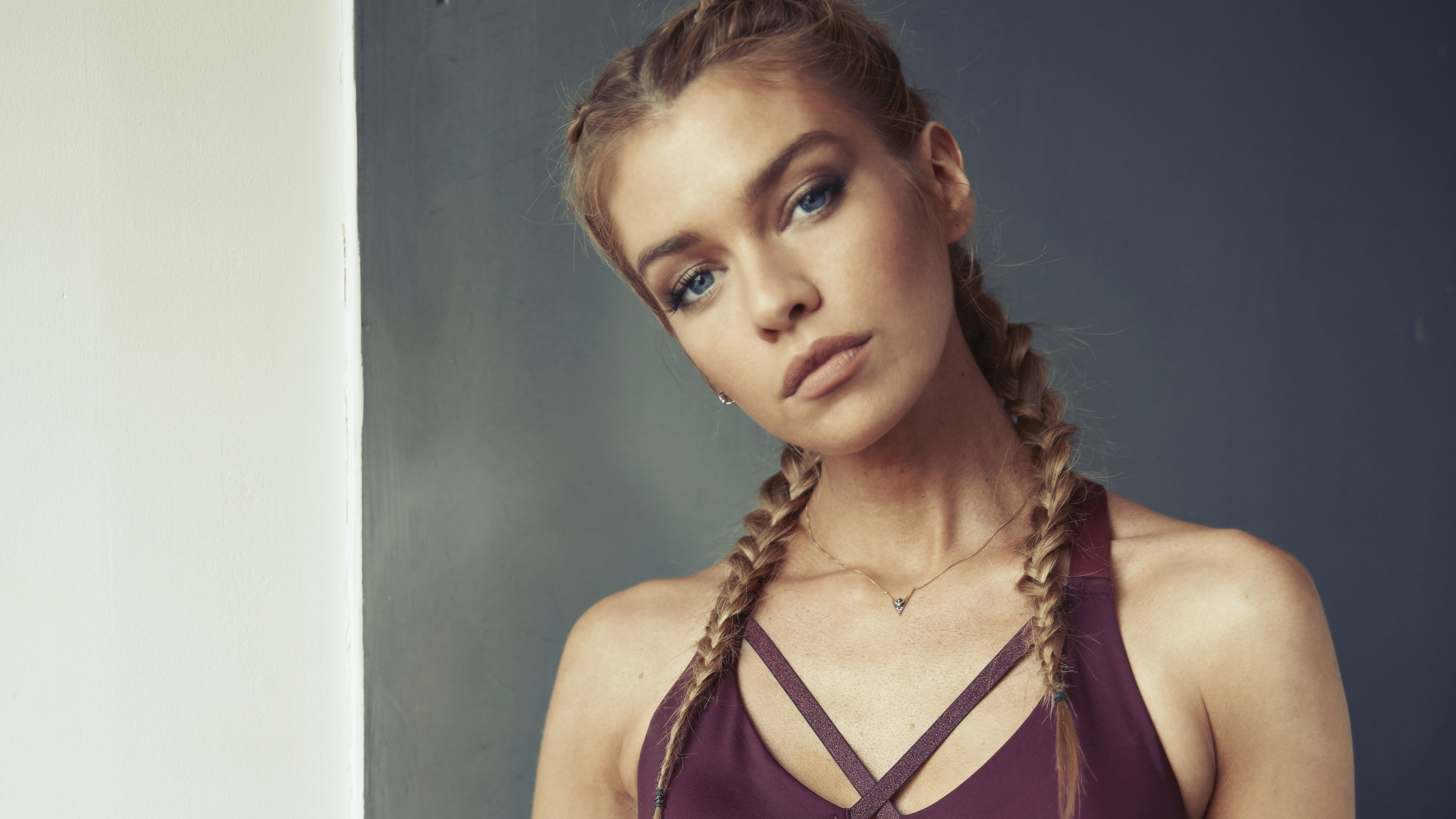 Braid, 5K, Stella Maxwell, Models, HD Wallpaper