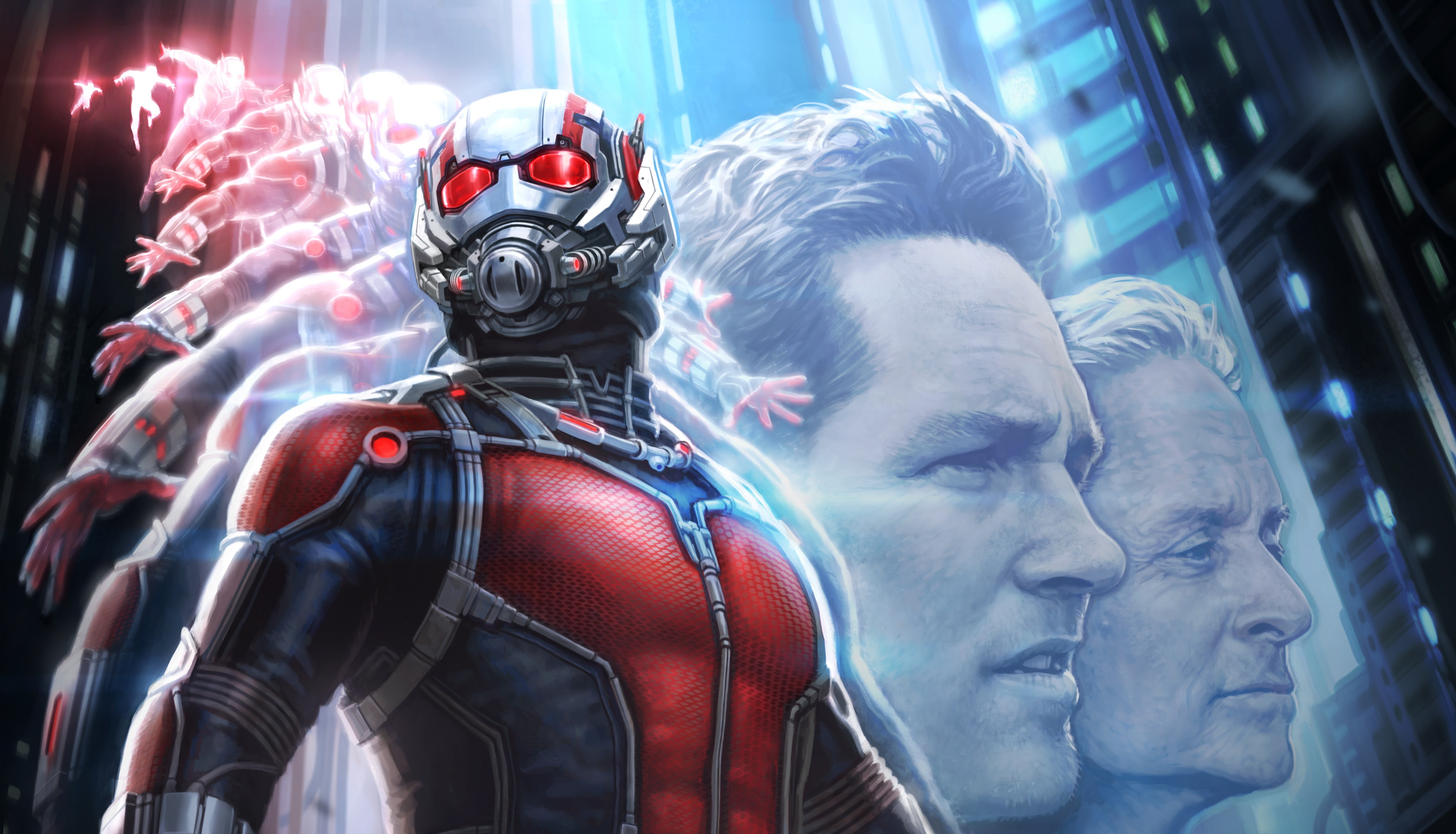 Paul Rudd, Michael Douglas, marvel, Ant-man, concept poster, 4K, HD Wallpaper