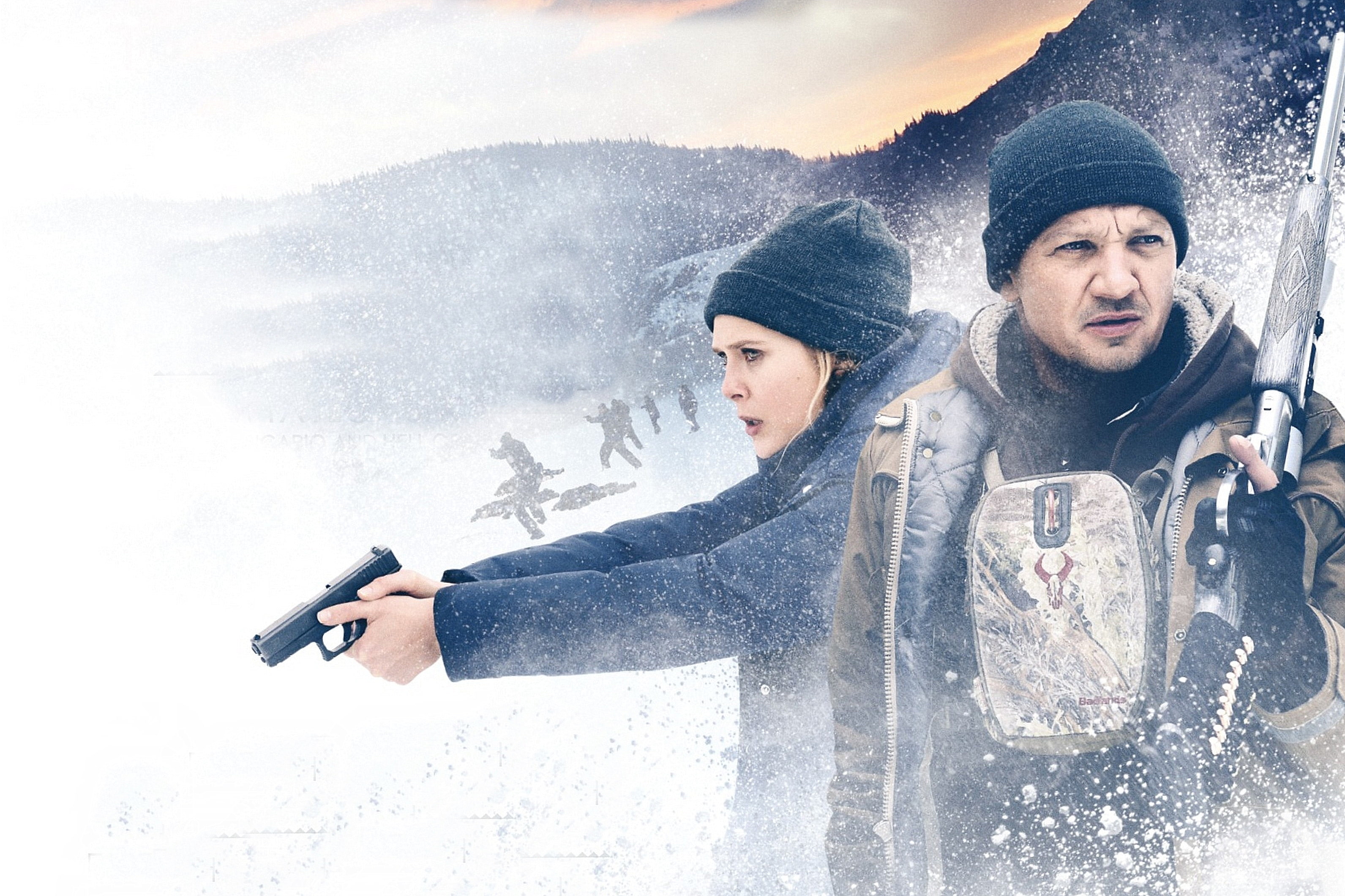 2017, 2K, Elizabeth Olsen, Jeremy Renner, Wind River, HD Wallpaper