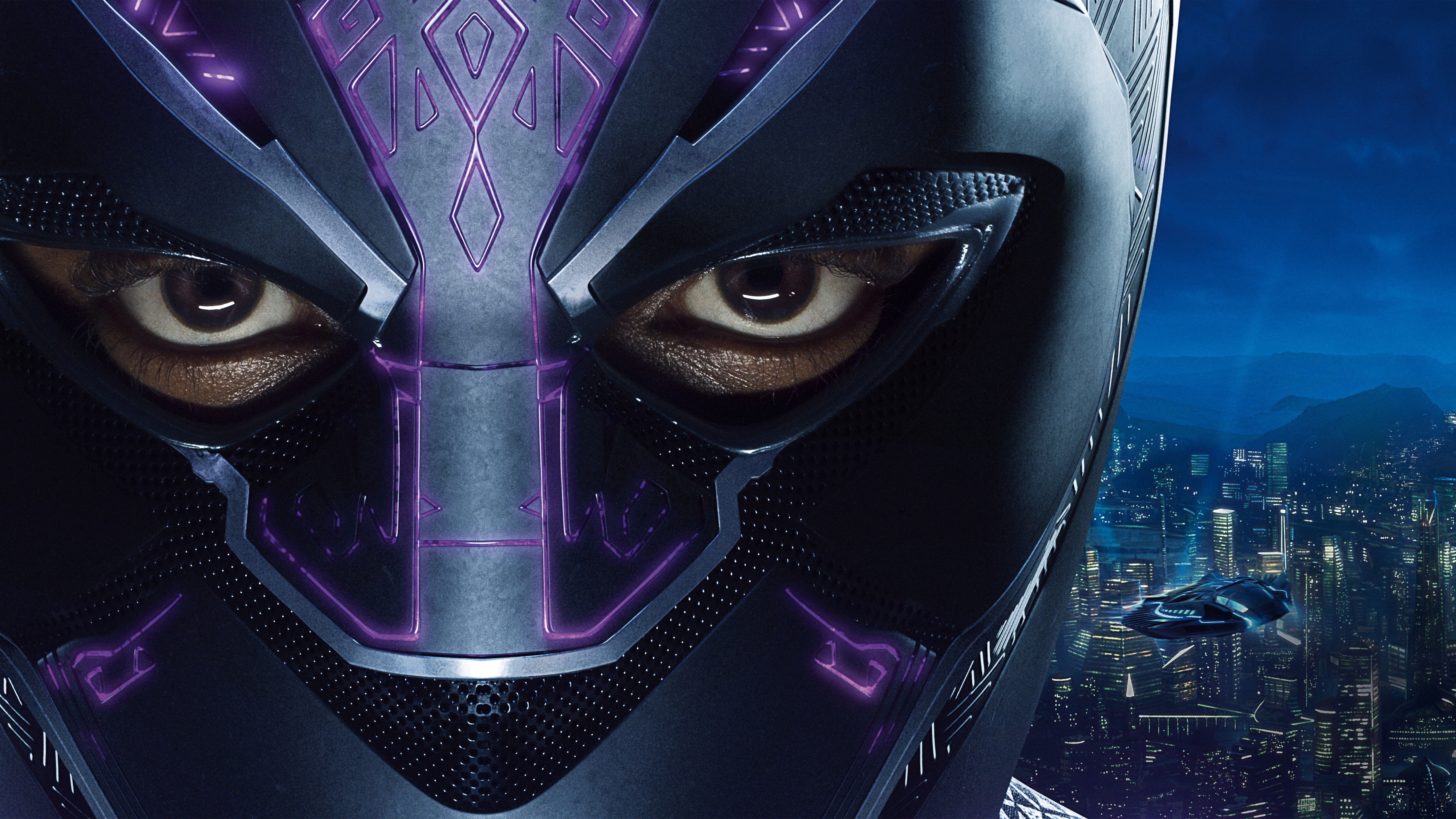 8k, mask, panther, 8K, Chadwick Boseman, Black Panther, black, HD Wallpaper