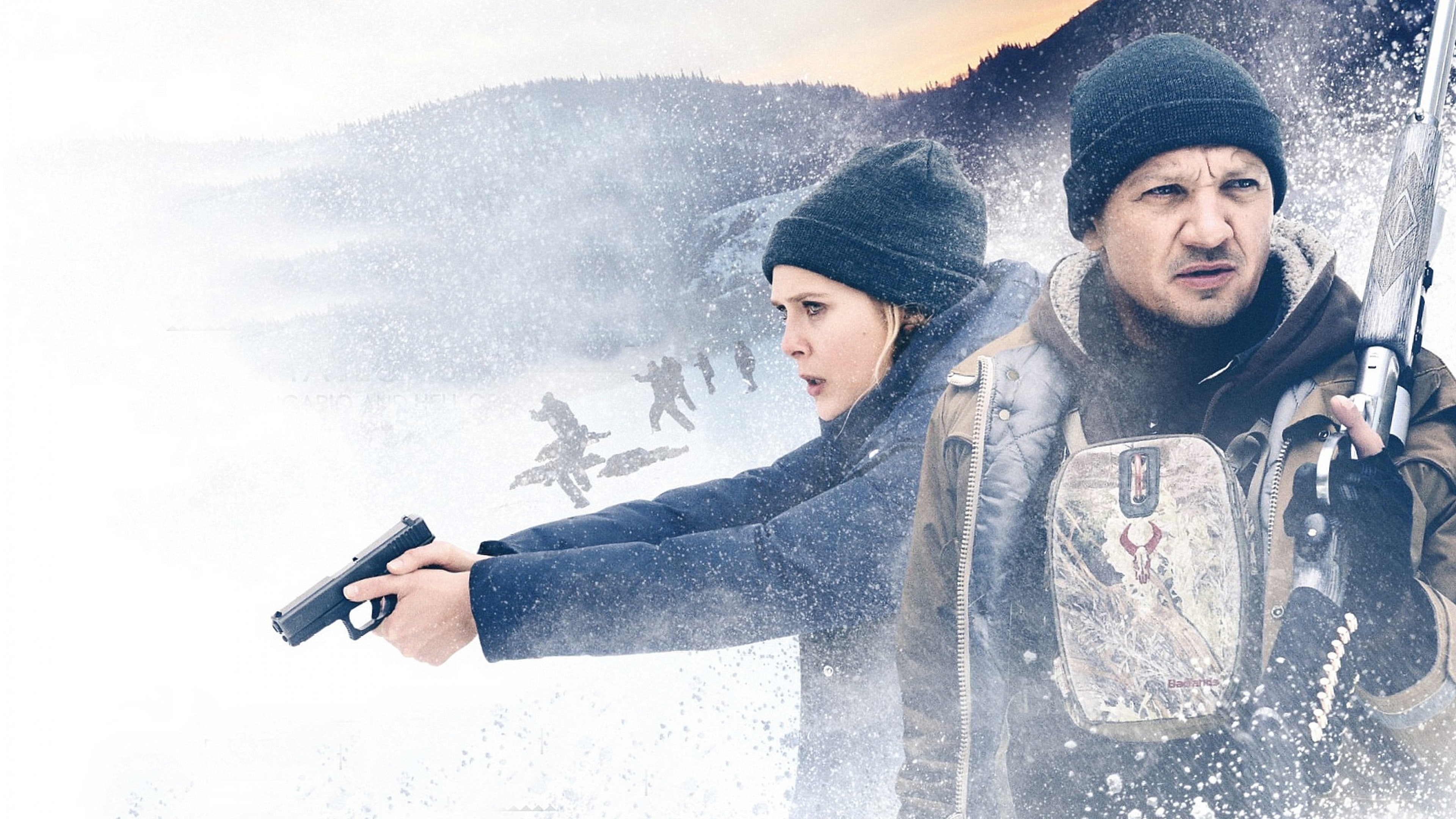 scene, Elizabeth Olsen, Wind River, 4K, hollywood, movie, Jeremy Renner, HD, HD Wallpaper
