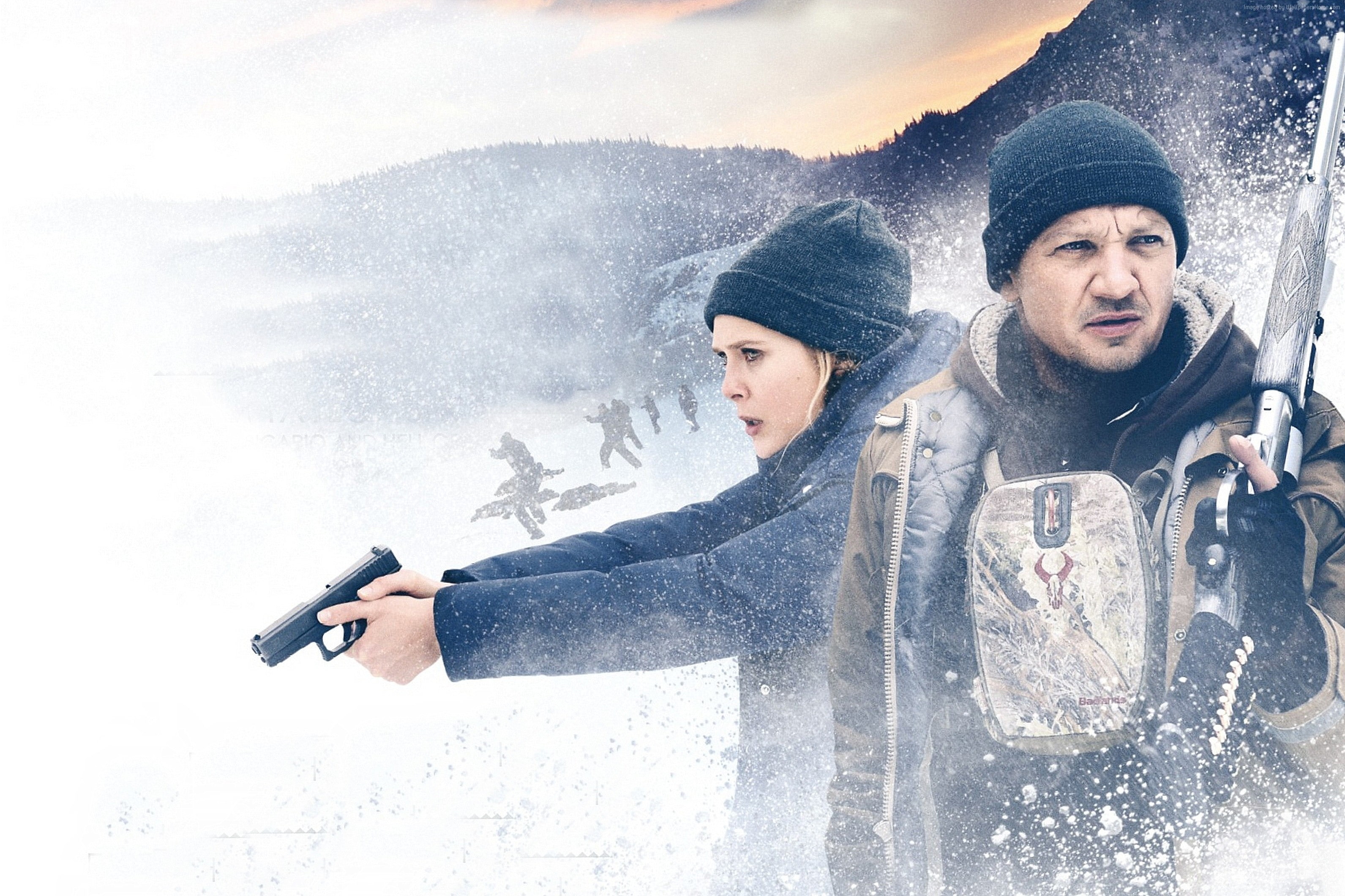 Elizabeth Olsen, Wind River, HD, Jeremy Renner, 2K, HD Wallpaper