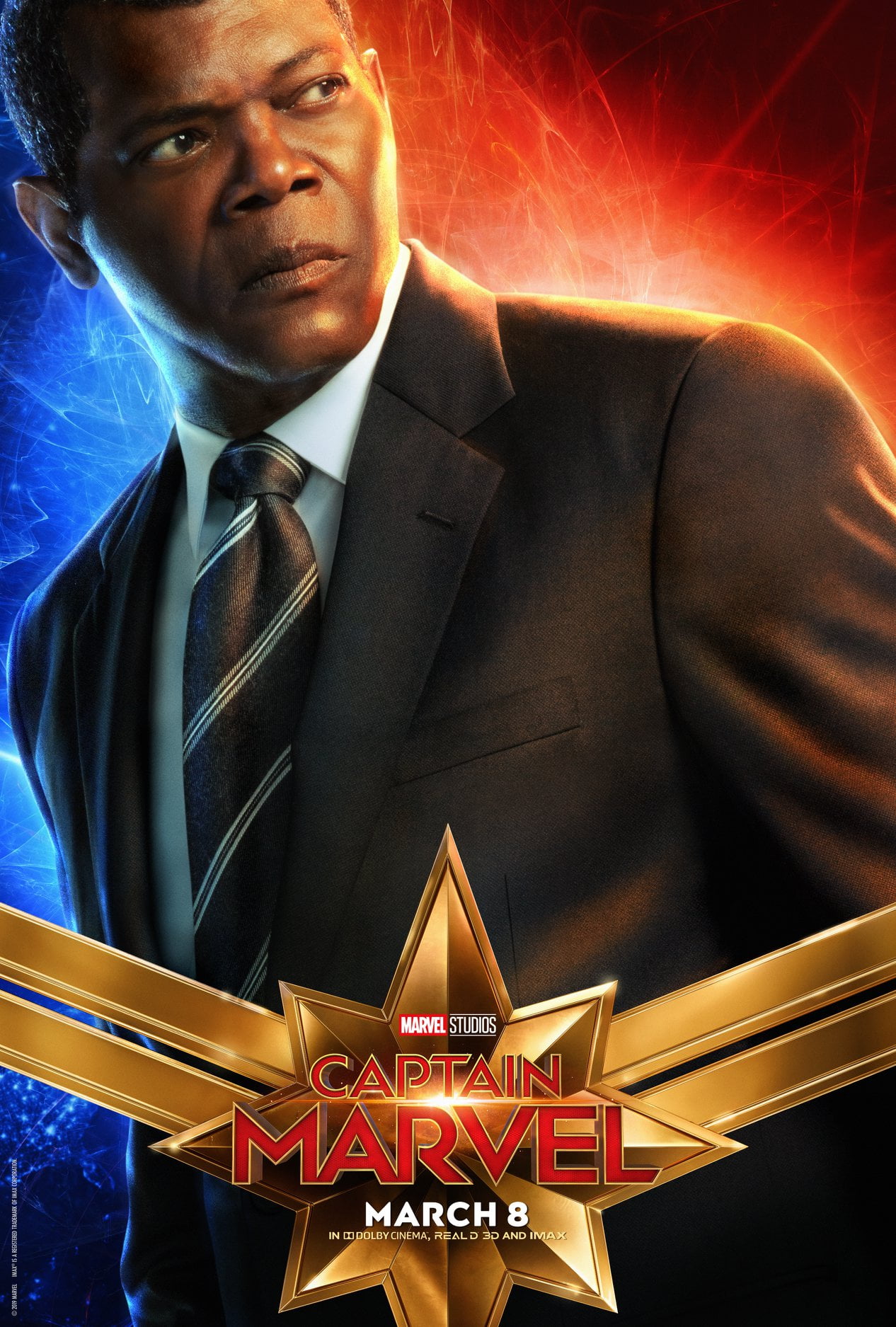 movies, Marvel Cinematic Universe, Marvel Comics, Nick Fury, Samuel L. Jackson, Captain Marvel, 2019 (Year), 720P, Phone HD Wallpaper