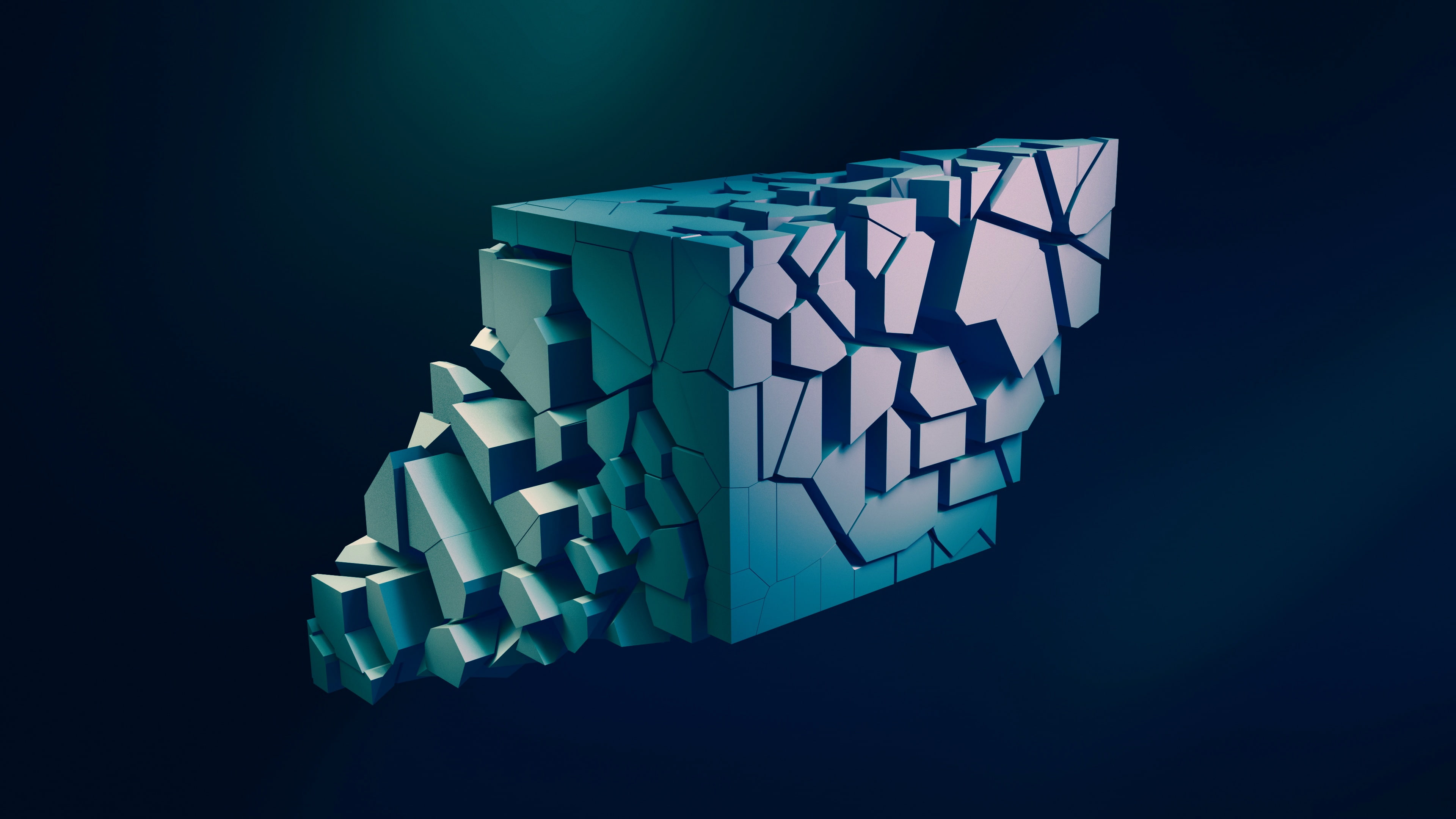 abstraction, geometria, the volume, 4K, HD Wallpaper