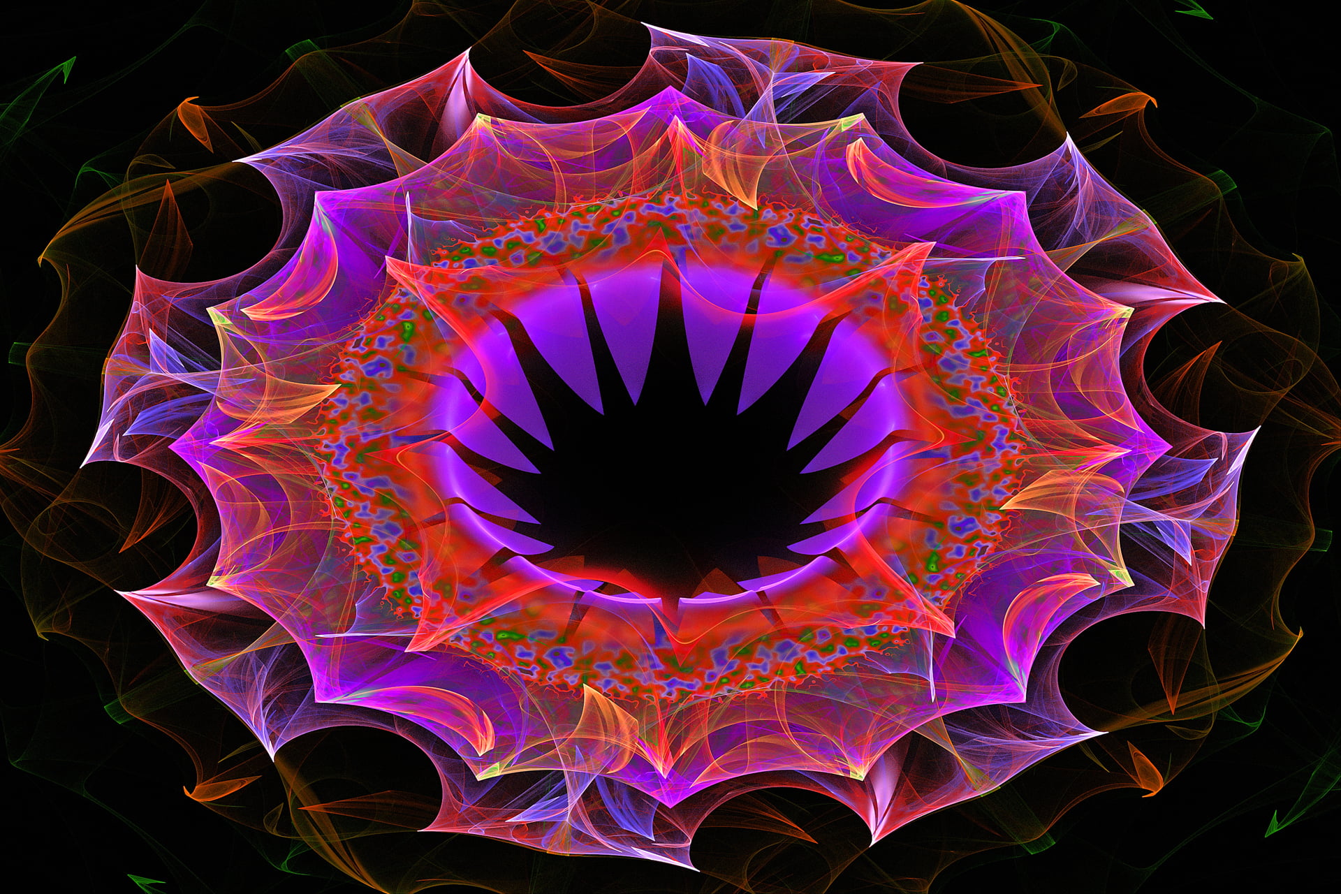 full frame, multi Colored, circle, shape, indoors, blue, red, geometric Shape, pattern, ornate, computer Graphic, patterns, light - Natural Phenomenon, HD Wallpaper