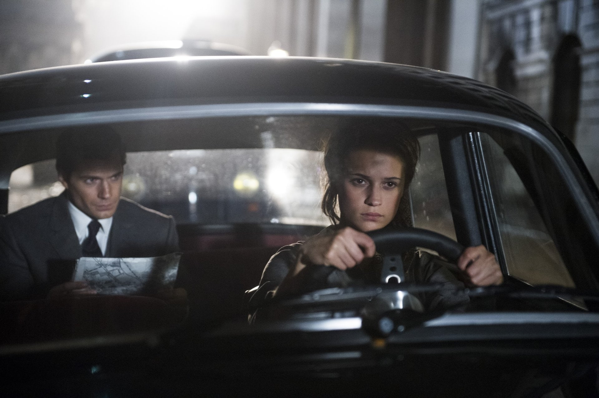 Gaby Teller, Napoleon Solo, 1080P, The Man from U.N.C.L.E., Alicia Vikander, Movie, Henry Cavill, HD Wallpaper