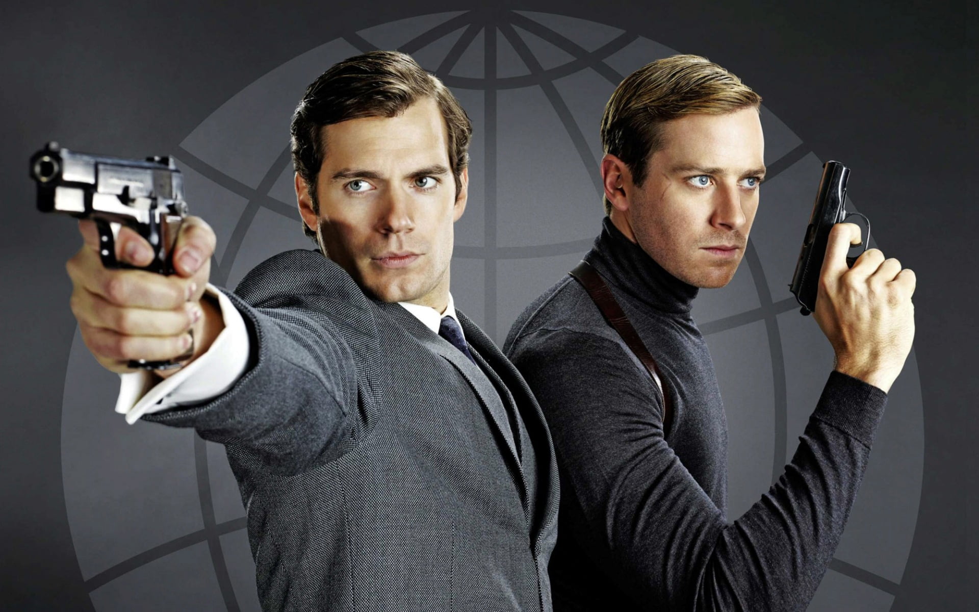 adult, s, portrait, holding, 1080P, e, young men, looking at camera, standing, waist up, suit, Movies, man, aiming, c, agent, gray, aggression, l, u, hollywood, HD Wallpaper