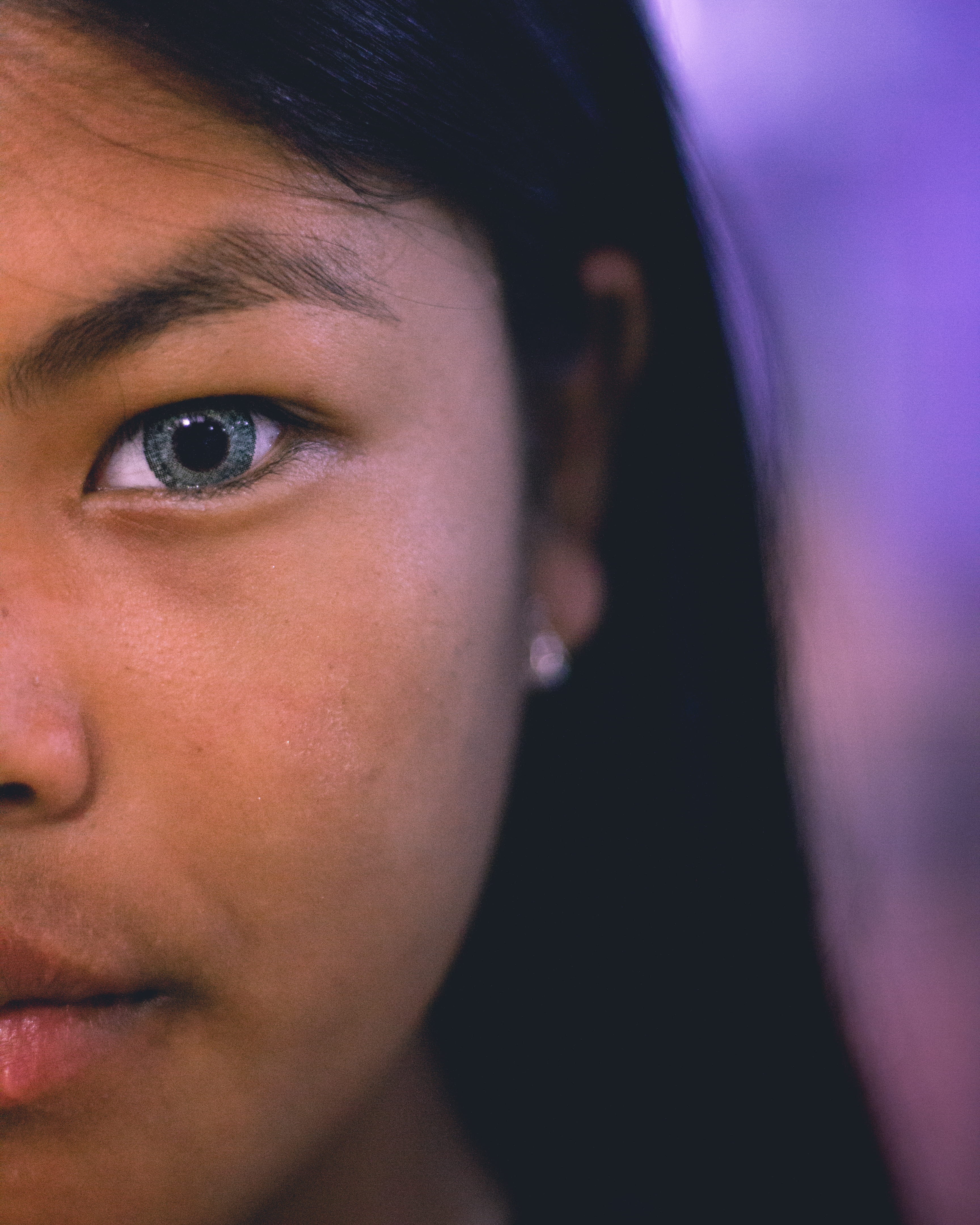 women, contemplation, kathmandu, portrait, face, eyelens, girl, night, front view, human eye, fashion, lifestyles, nepal, close-up, beautiful woman, leisure activity, Phone HD Wallpaper