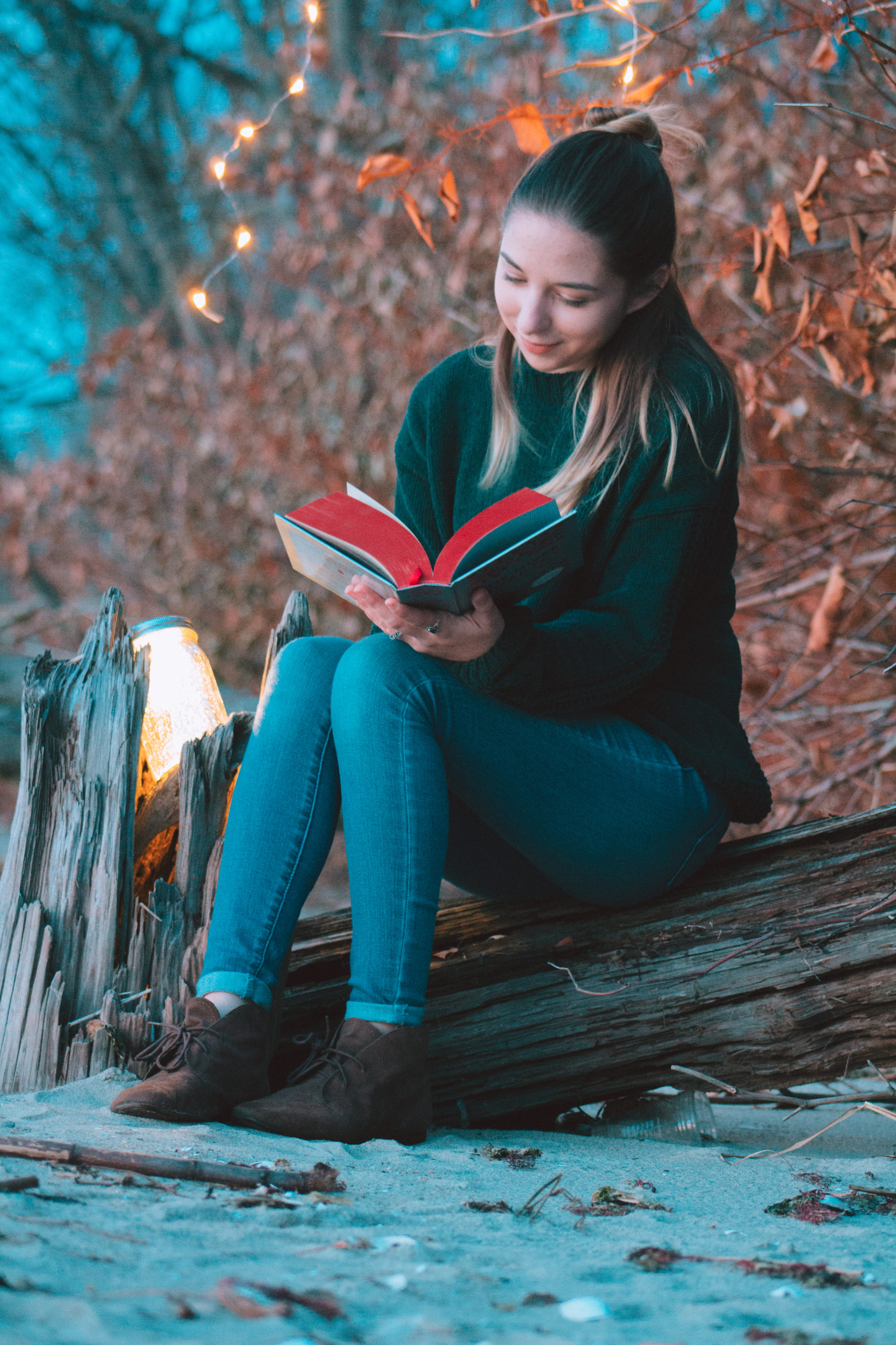 fashion, book, mason jar, teenager, riverside, wireless technology, lifestyles, nature, technology, rhode island, real people, young adult, wood, hairstyle, Phone HD Wallpaper