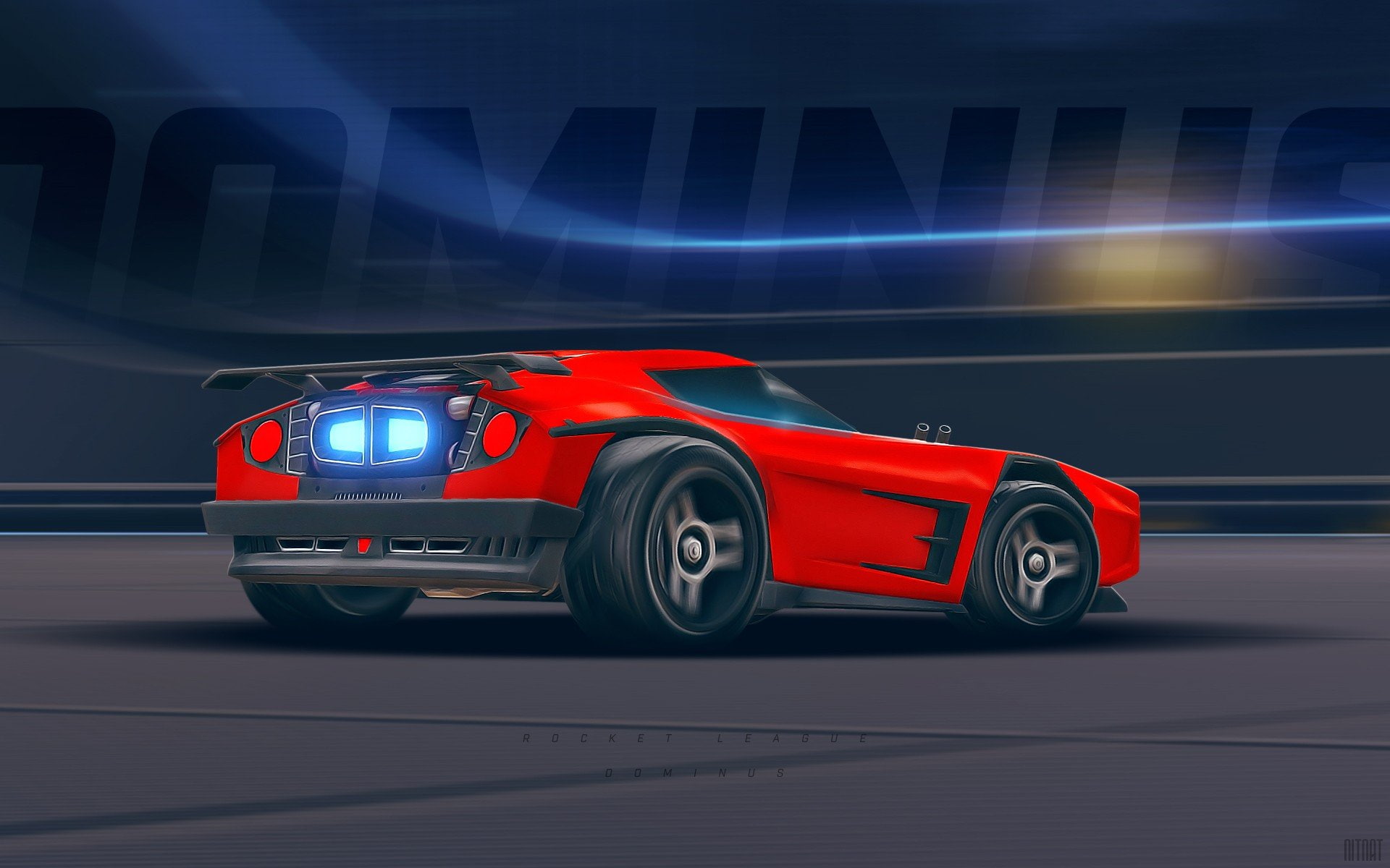 1080P, city, headlight, racecar, auto racing, illuminated, motion, video games rocket league render dominus, wheel, architecture, land vehicle, shiny, HD Wallpaper