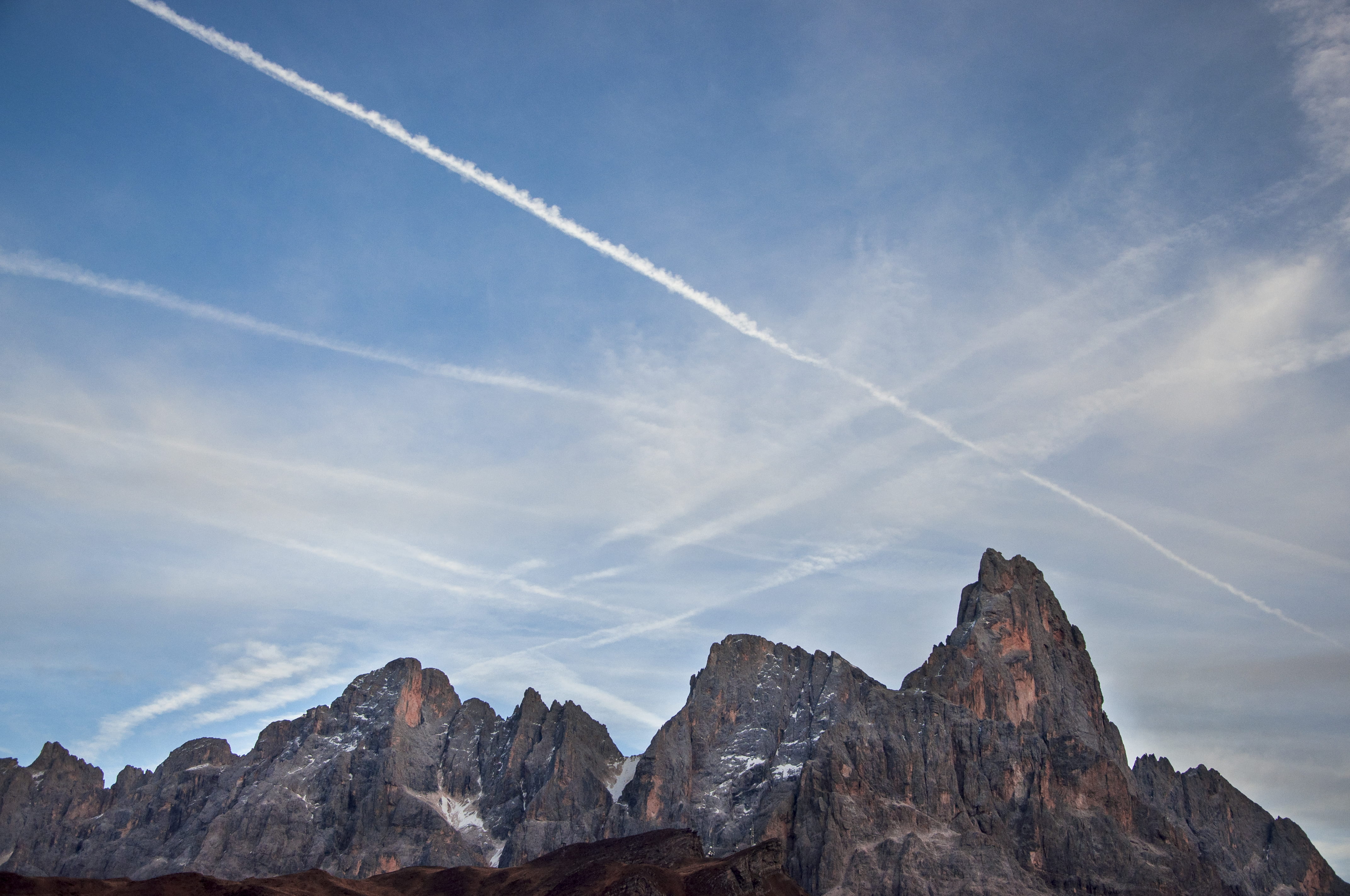 4K, sunset, tranquil scene, scenics - nature, environment, no people, beauty in nature, travel, nature, mountain, dolomite, mountain peak, sky, rock - object, HD Wallpaper