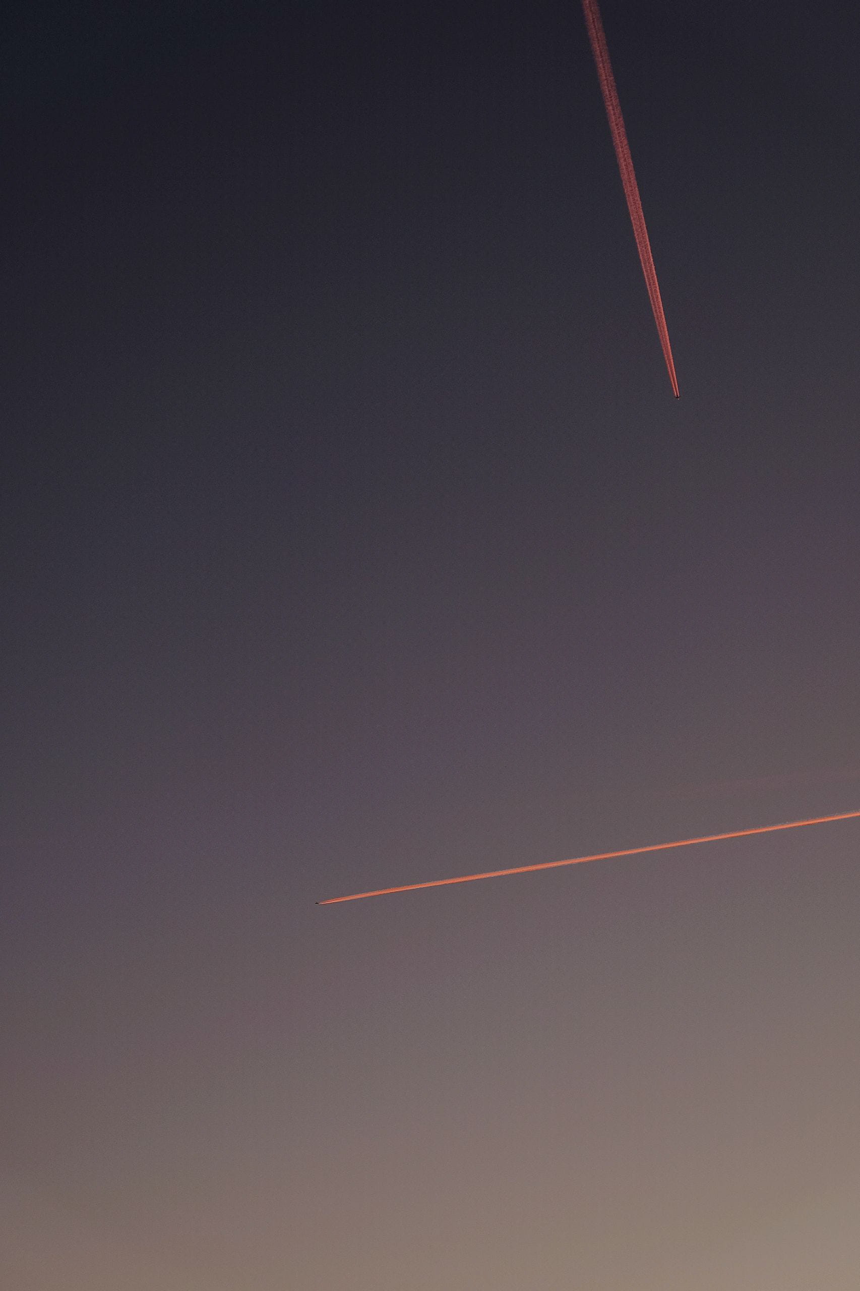 motion, transportation, chemtrails, mode of transportation, cloud - sky, rocket, trails, holiday, sunset, aerospace industry, on the move, nature, sunrise, Phone HD Wallpaper