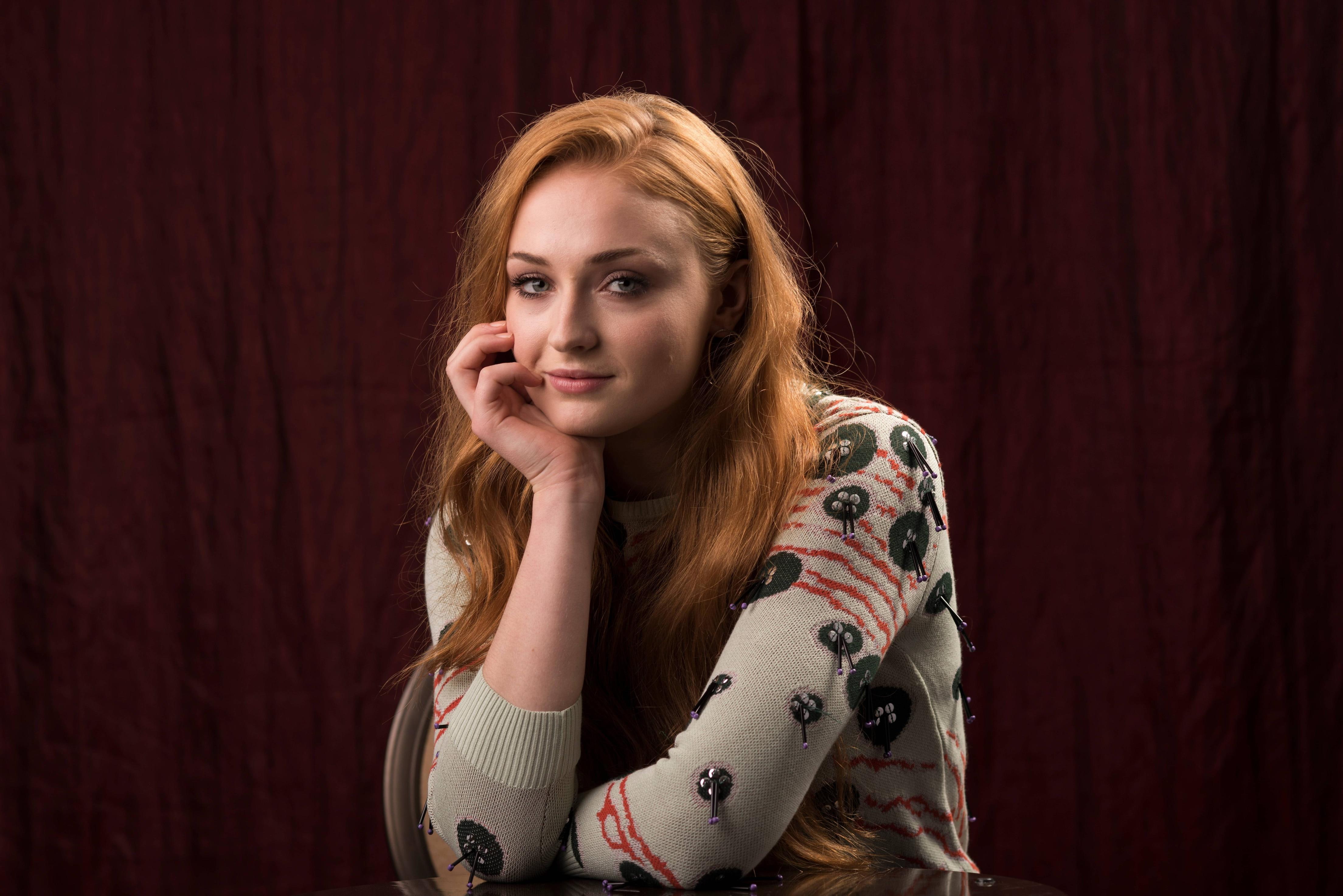 4K, Actress, 4K, Sophie Turner, HD Wallpaper