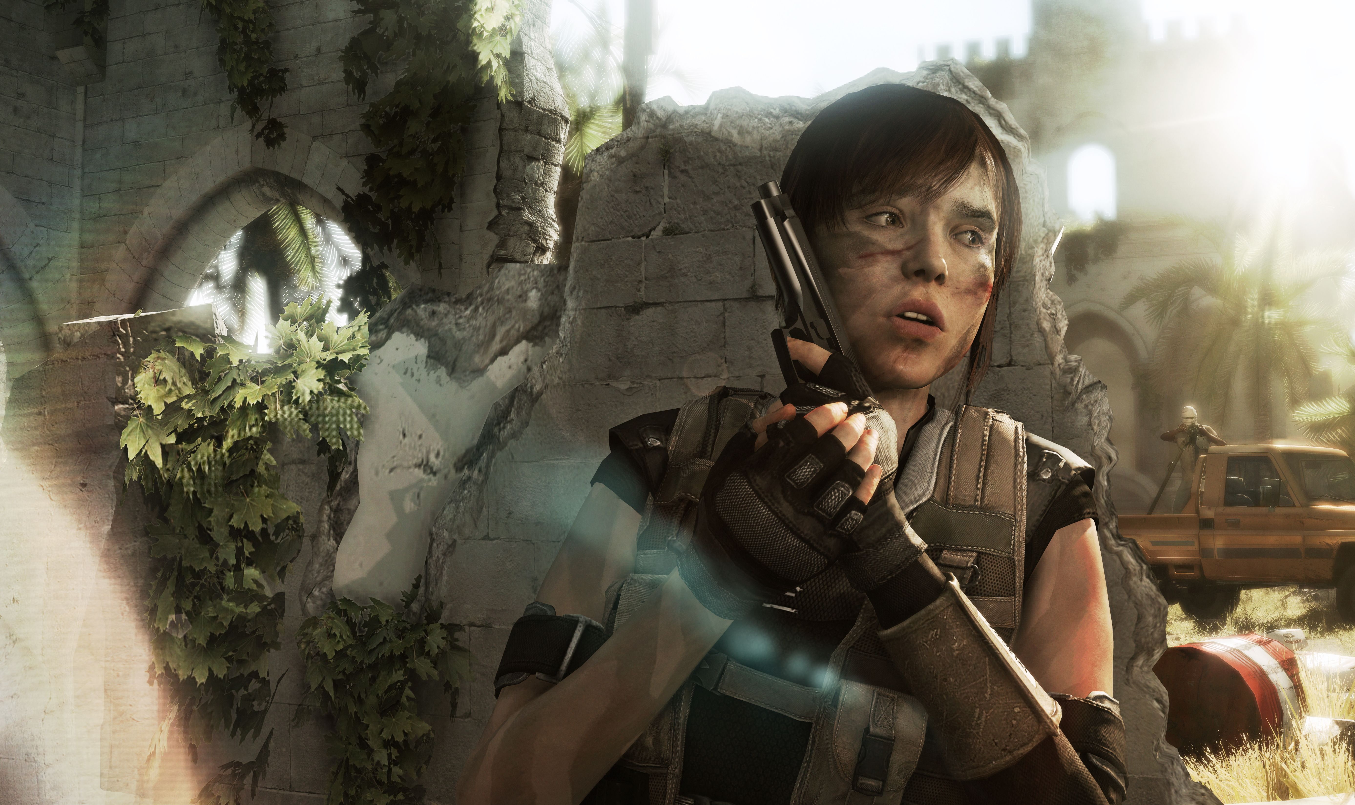 young adult, beyond two souls, 5k, portrait, one person, 4k, adult, holding, leisure activity, lifestyles, females, mid adult, women, ps games, front view, HD Wallpaper
