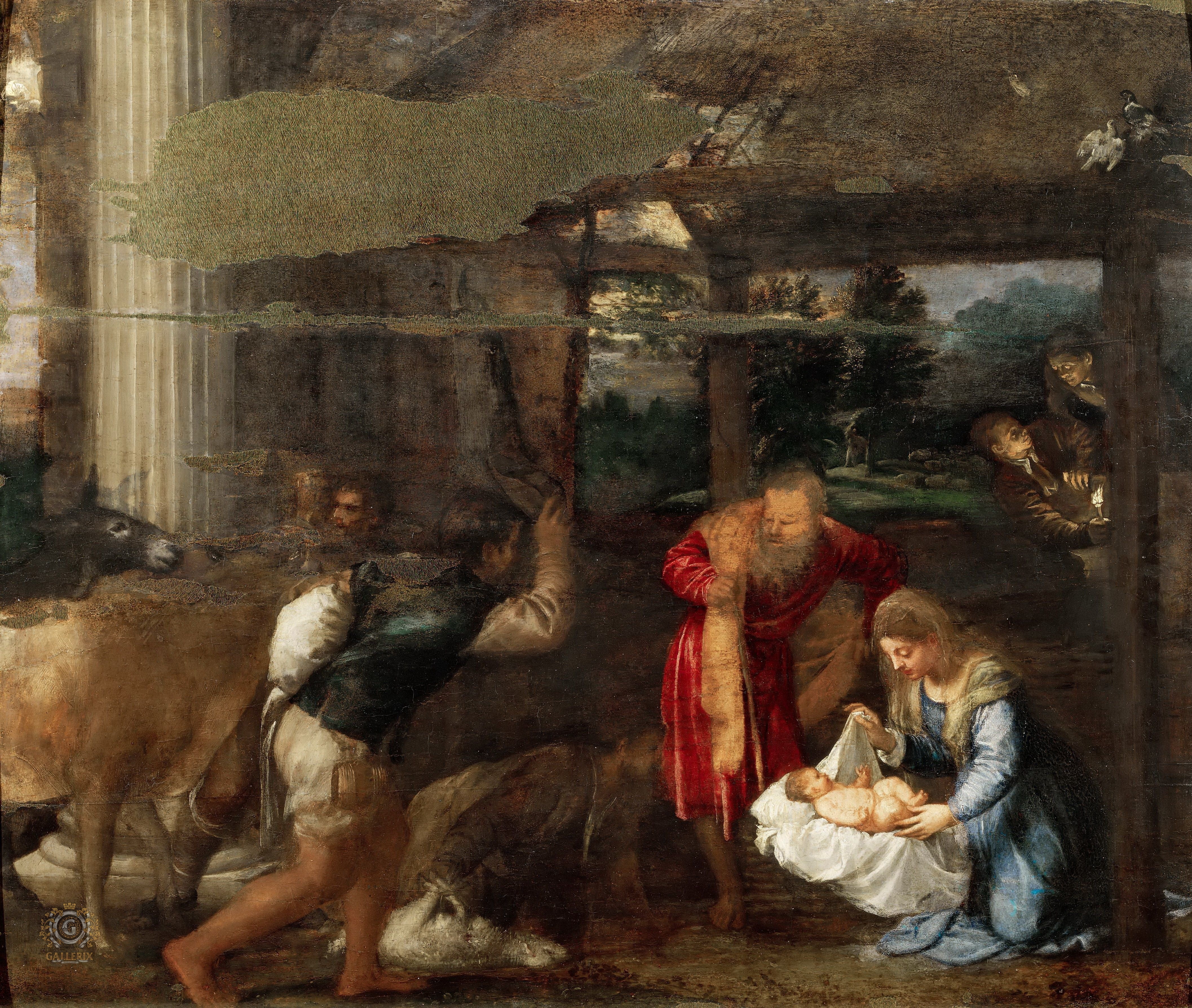 Titian, donkey, 4K, Christmas, HD Wallpaper