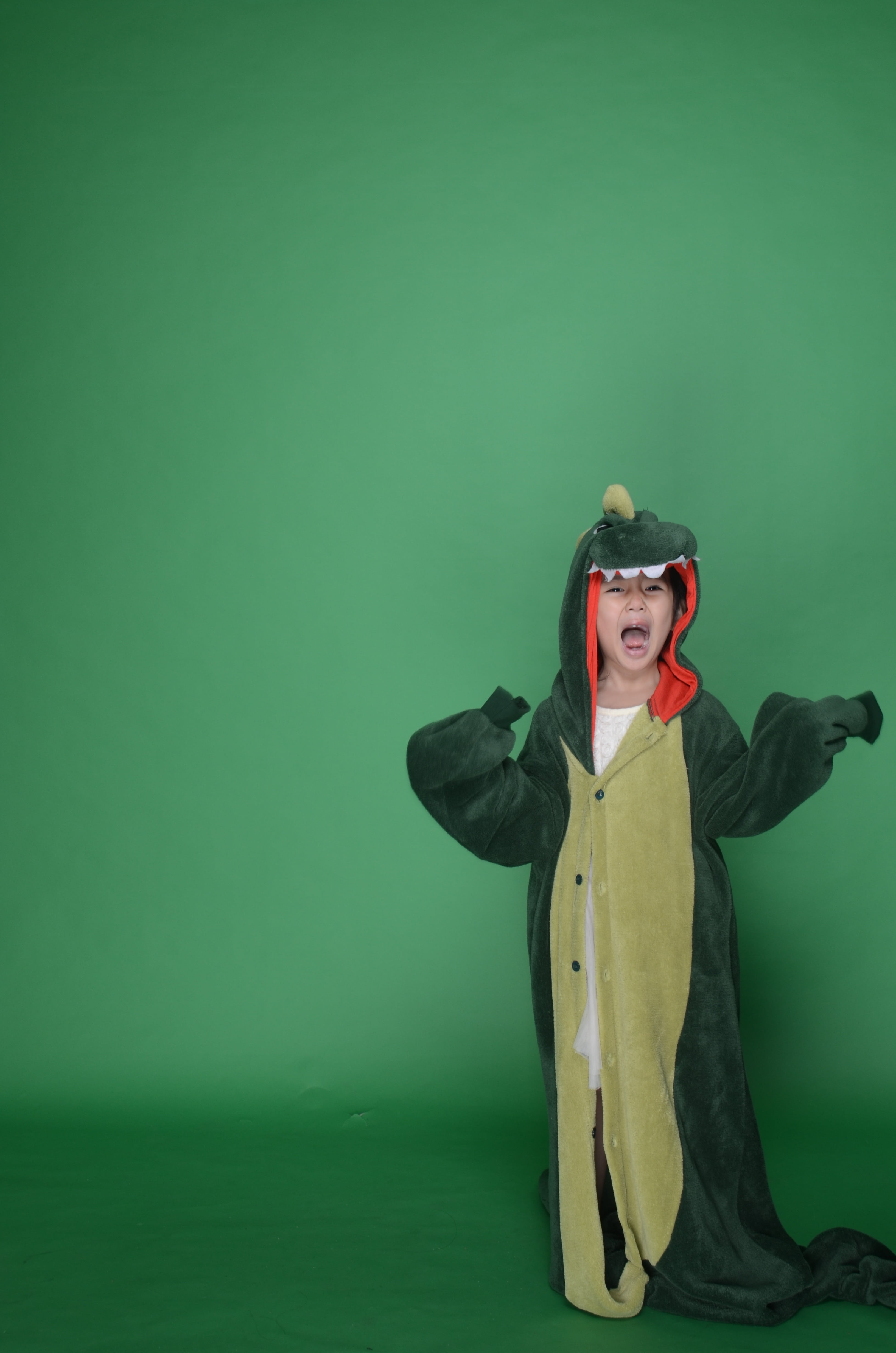 copy space, clothing culture, green, roar, chair, girls, portrait, one person, studio shot, clothing, glasses, lifestyles, dinosaur, army backpack, indoors, Phone HD Wallpaper