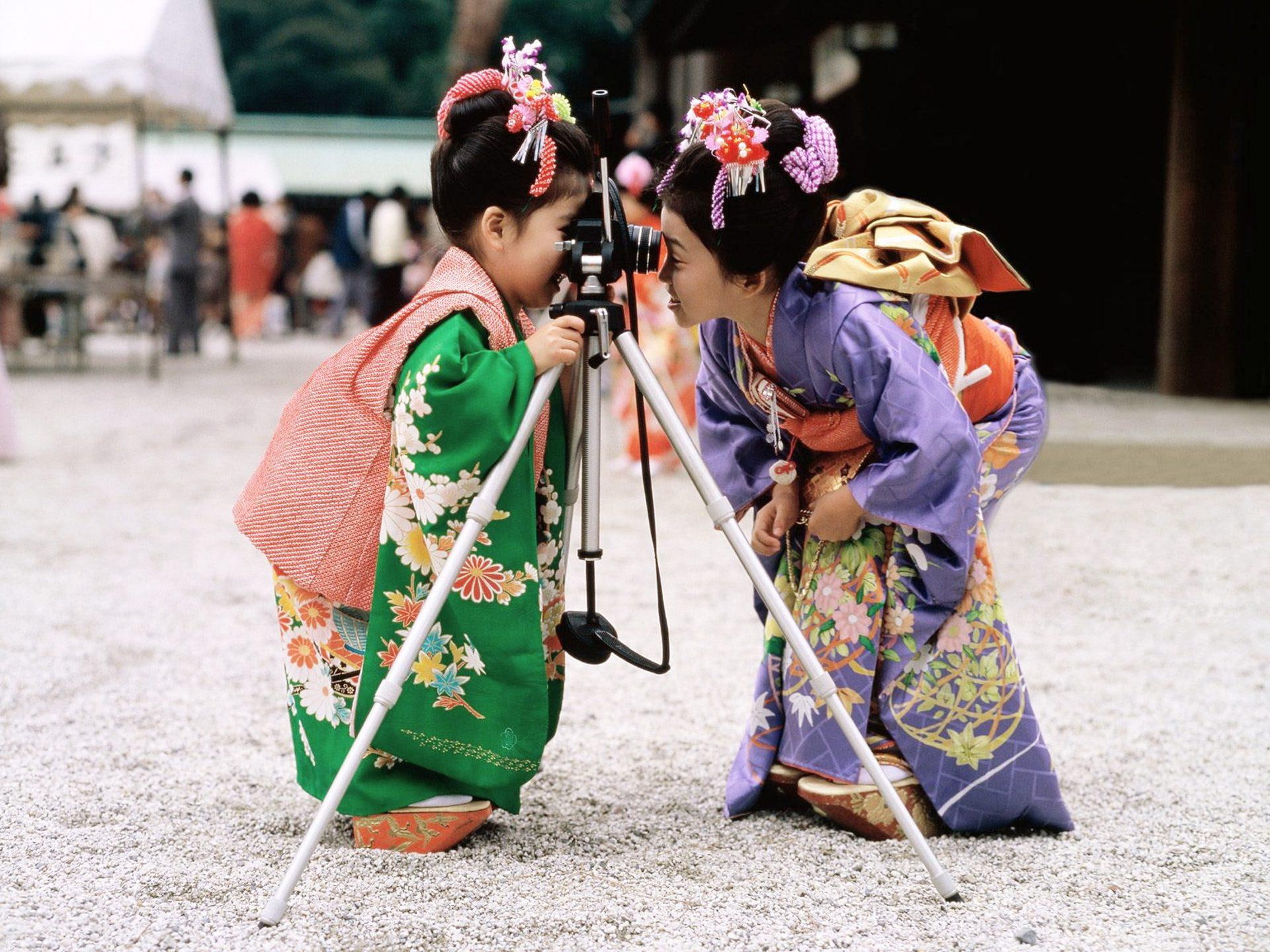 1080P, child girls, child, chinese, cute, camera, 1920x1440, girls, HD Wallpaper