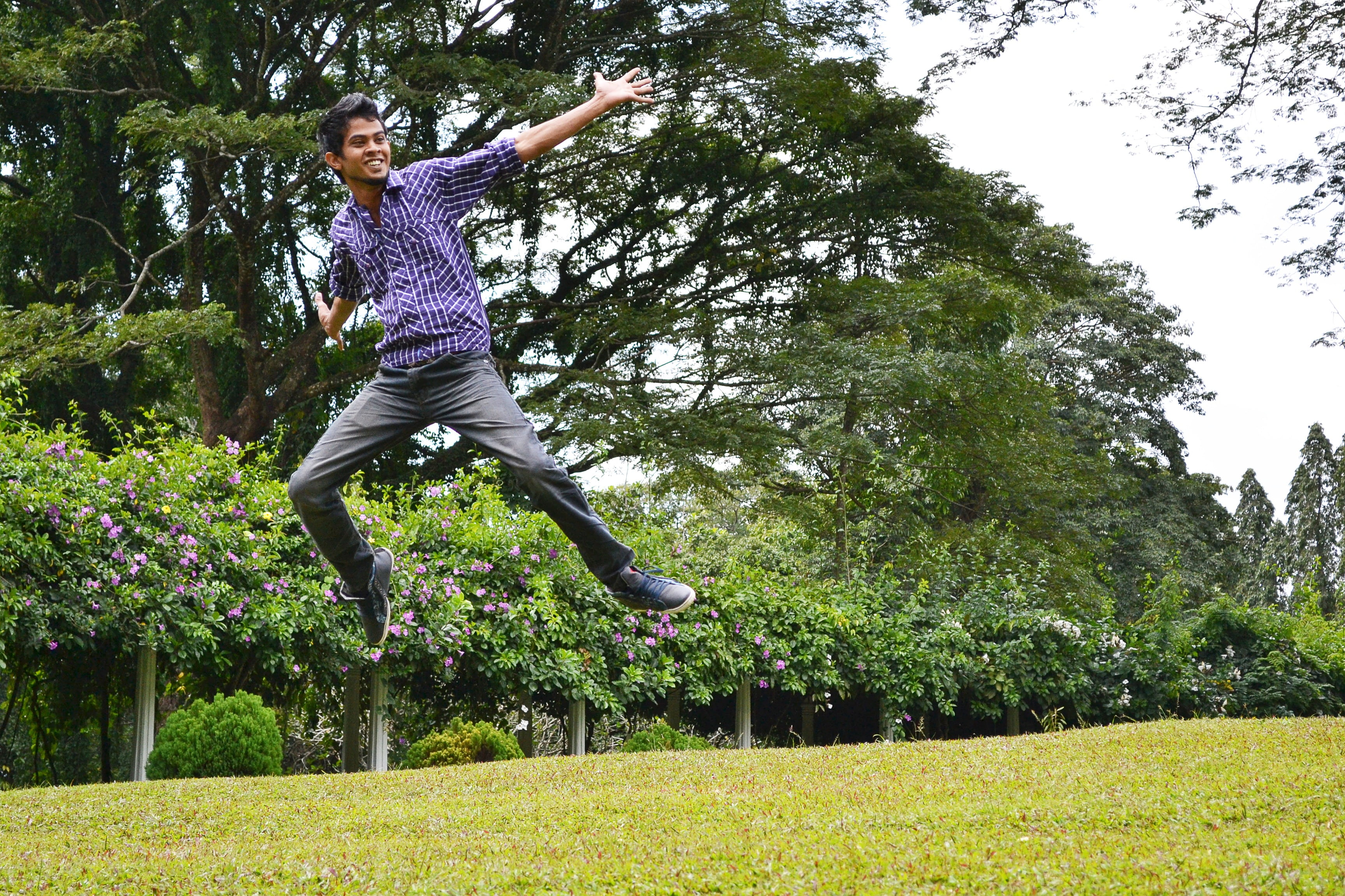leisure activity, motion, plant, timelapse, man, human arm, summer, freedom, day, arms raised, adult, sri lankan, mid-air, grass, happiness, youth, one Person, HD Wallpaper