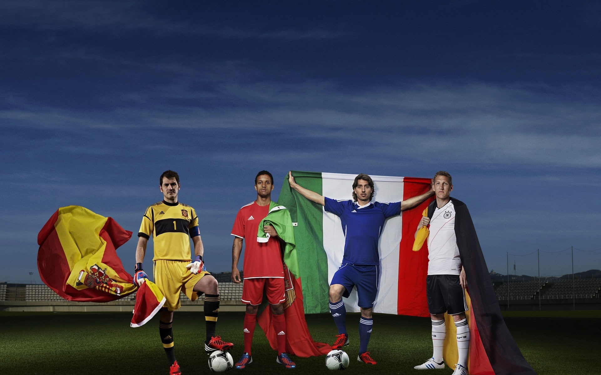 1080P, spain, portugal, germany, casillas, soccer, italy, stars, national, HD Wallpaper