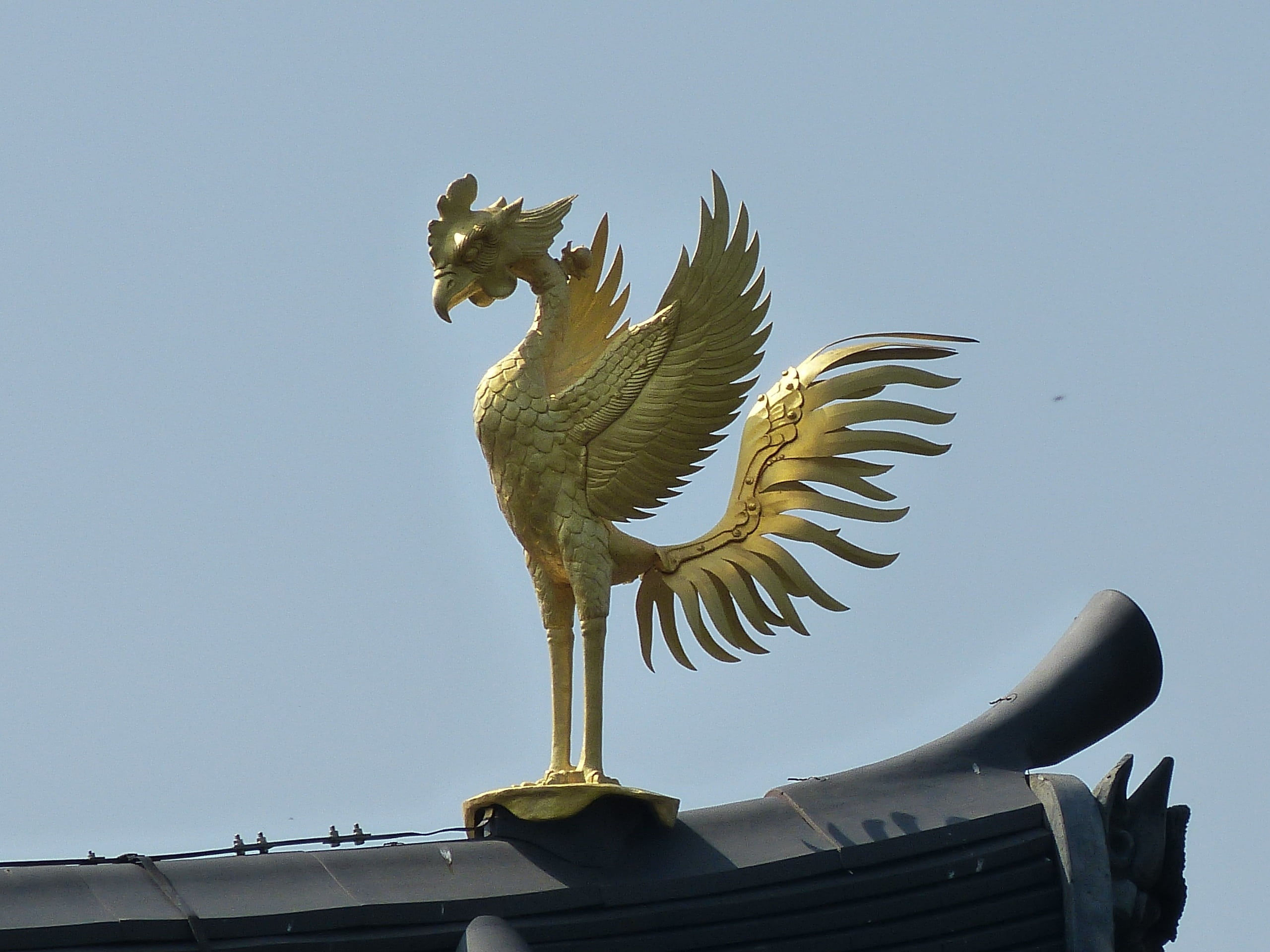 angel, animal representation, chicken, byodoin temple, statue, animal, kyoto, animal themes, phoenix, chicken - bird, rooster, art and craft, 2K, livestock, HD Wallpaper