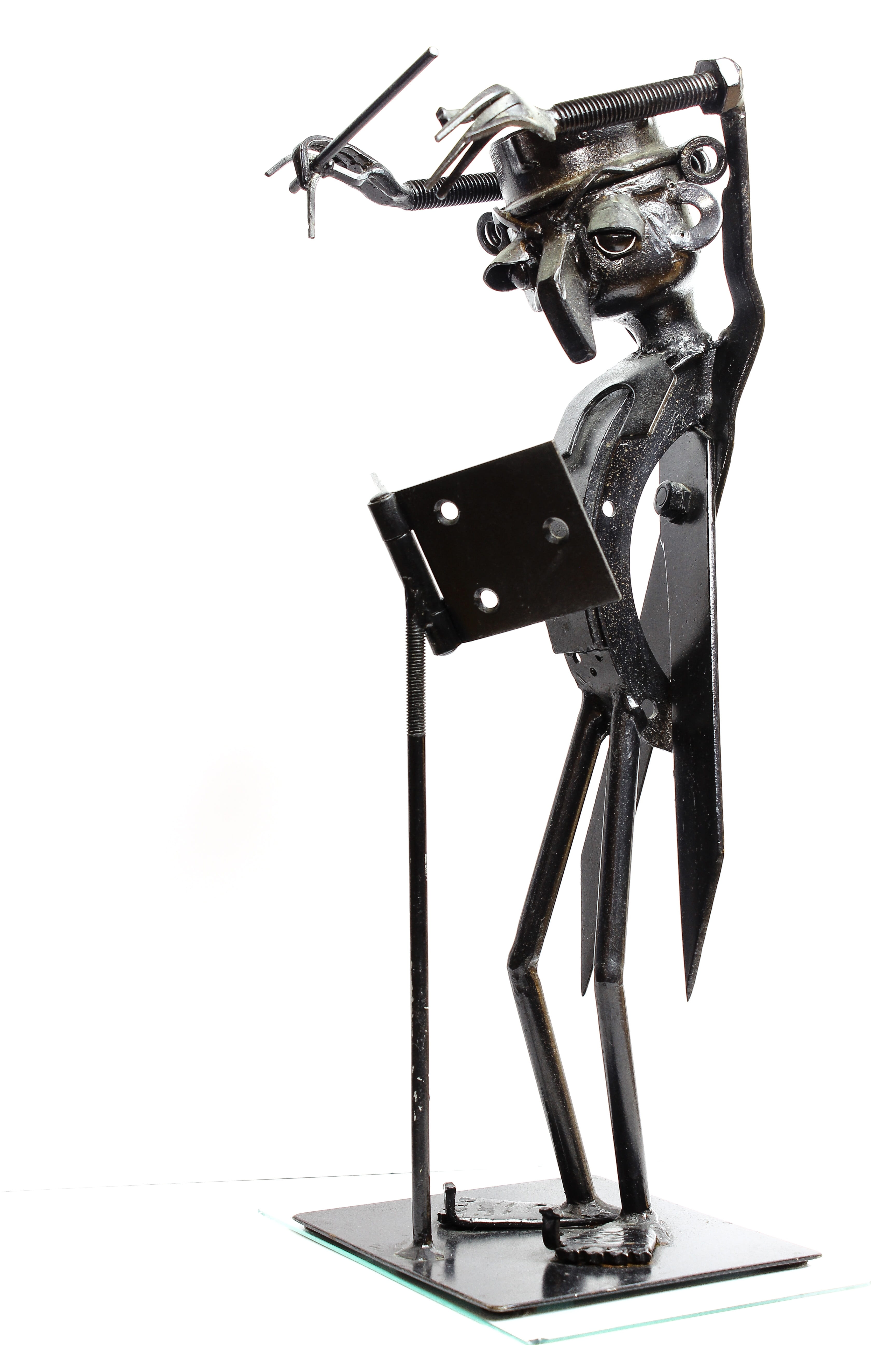 used tools, stainless figure, representation, close-up, stainless, human representation, music, sculpture, orchestra conductor, art and craft, maestro, Phone HD Wallpaper