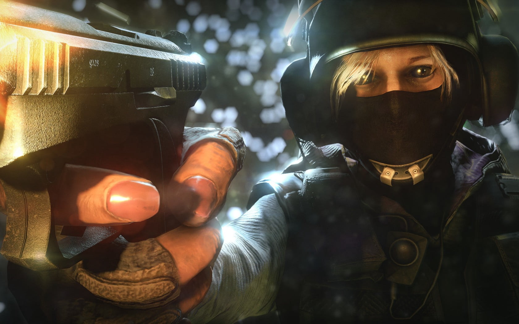 rescue worker, iq, adult, uniform, terrorism, 720P, protective Mask - Workwear, waist up, work Helmet, illuminated, occupation, aggression, portrait, conflict, HD Wallpaper