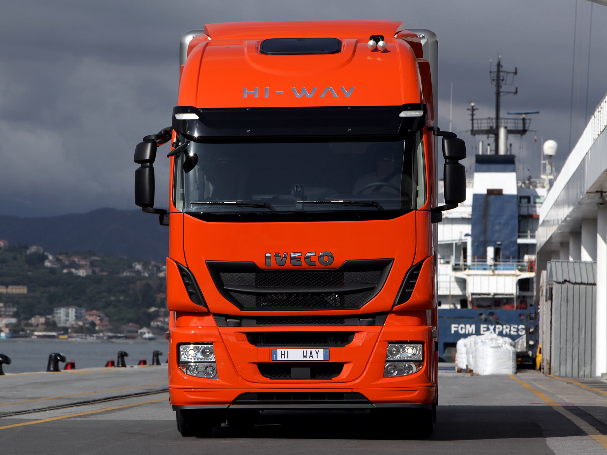 rig, hi way, truck, 500, 2012, 4x2, tractor, 1080P, stralis, transport, semi, iveco, HD Wallpaper