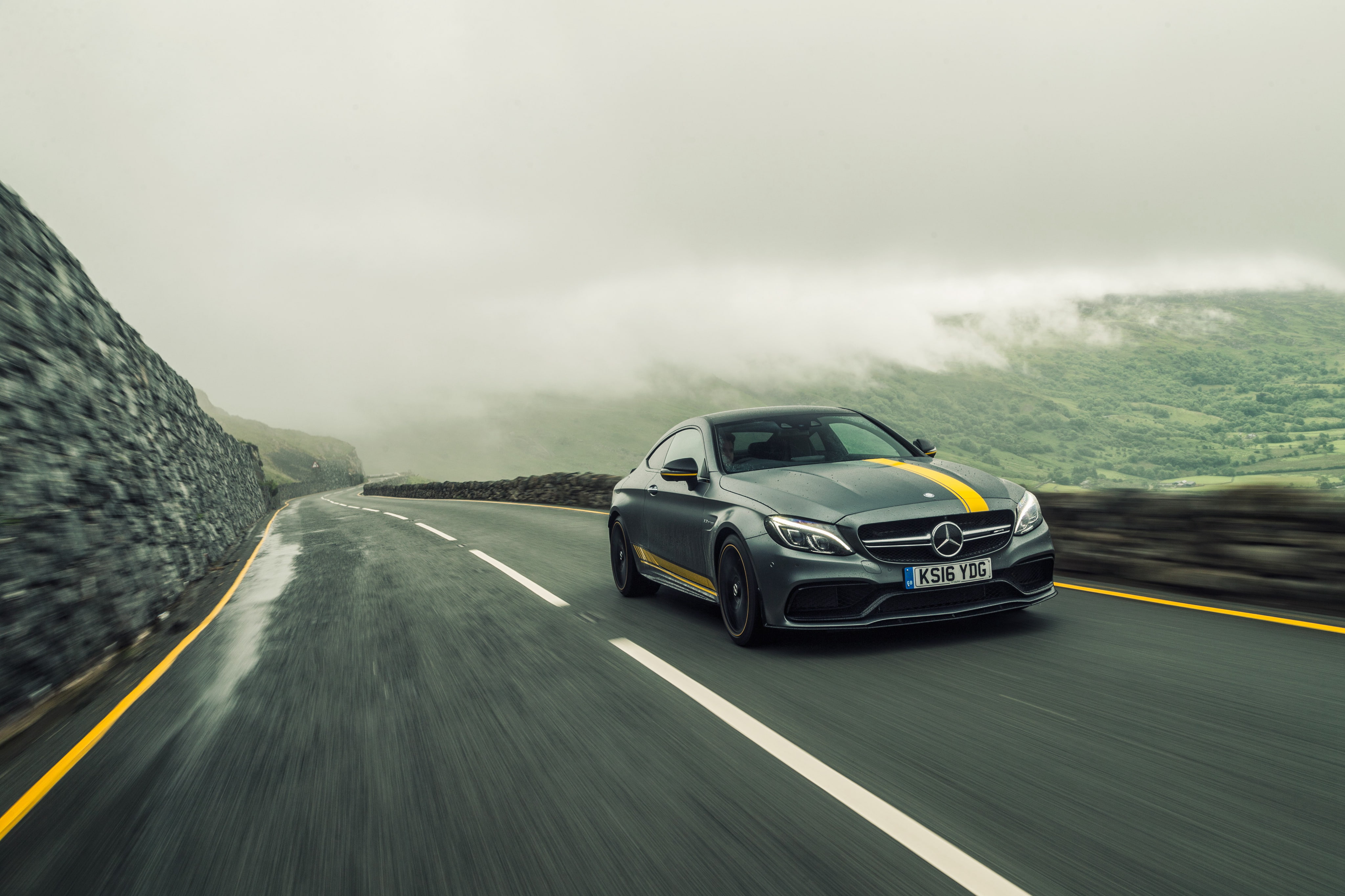 4K, gray, C-Class, AMG, benz, Mercedes, Mercedes-Benz, Coupe, C205, HD Wallpaper