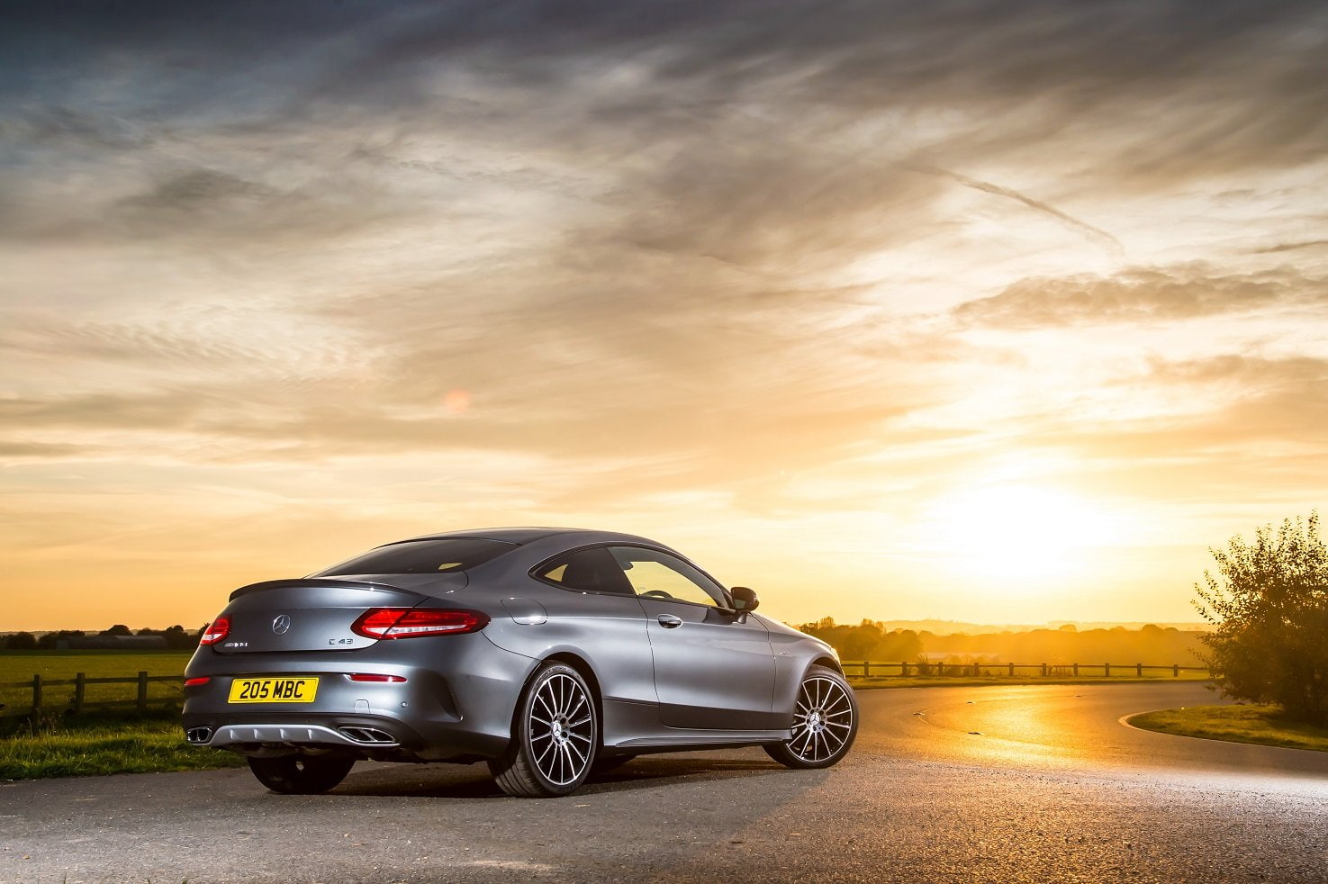 coupe, (c205), mercedes, 4matic, 720P, 2016, uk-spec, amg, cars, c43, HD Wallpaper