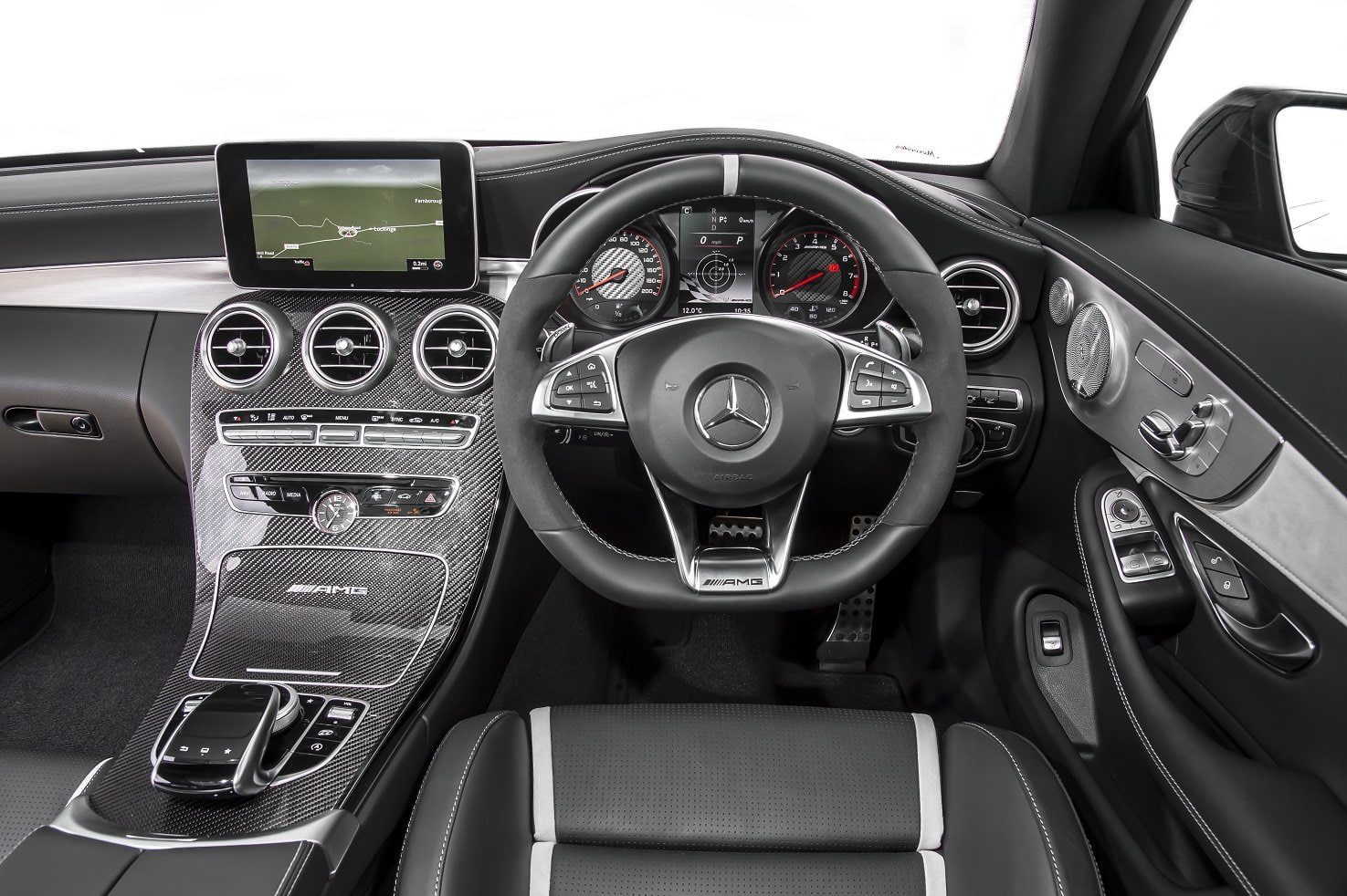uk-spec, coupe, 2016, (c205), c63, amg, blue, cars, mercedes, 720P, HD Wallpaper