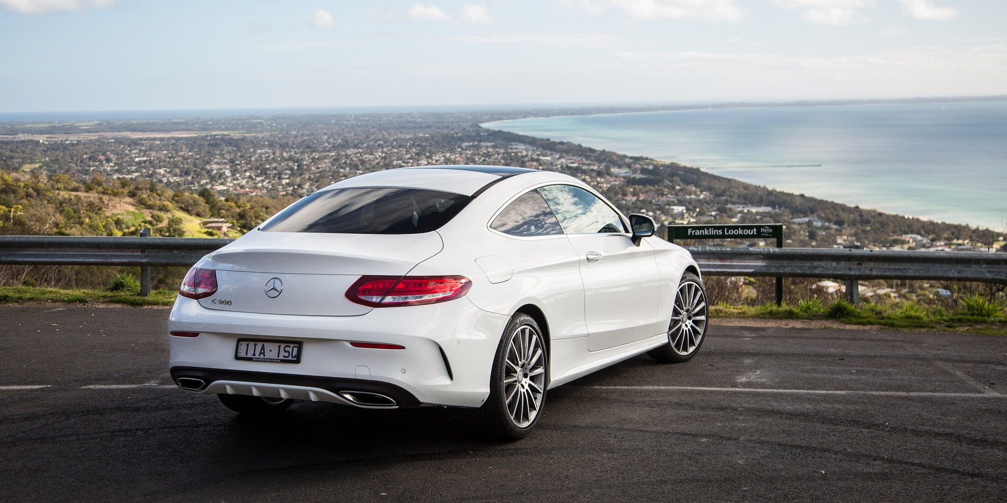 benz, c-300, 1080P, line, mercedes, cars, 2016, au-spec, amg, coupe, (c205), white, HD Wallpaper