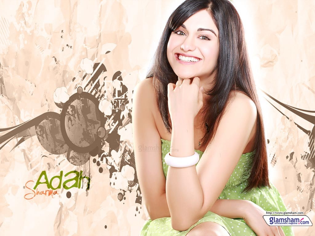 x, entertainment, bollywood, brunettes, long, hd, sharma, art, adah, hair, long hair, 480P, smiles, HD Wallpaper