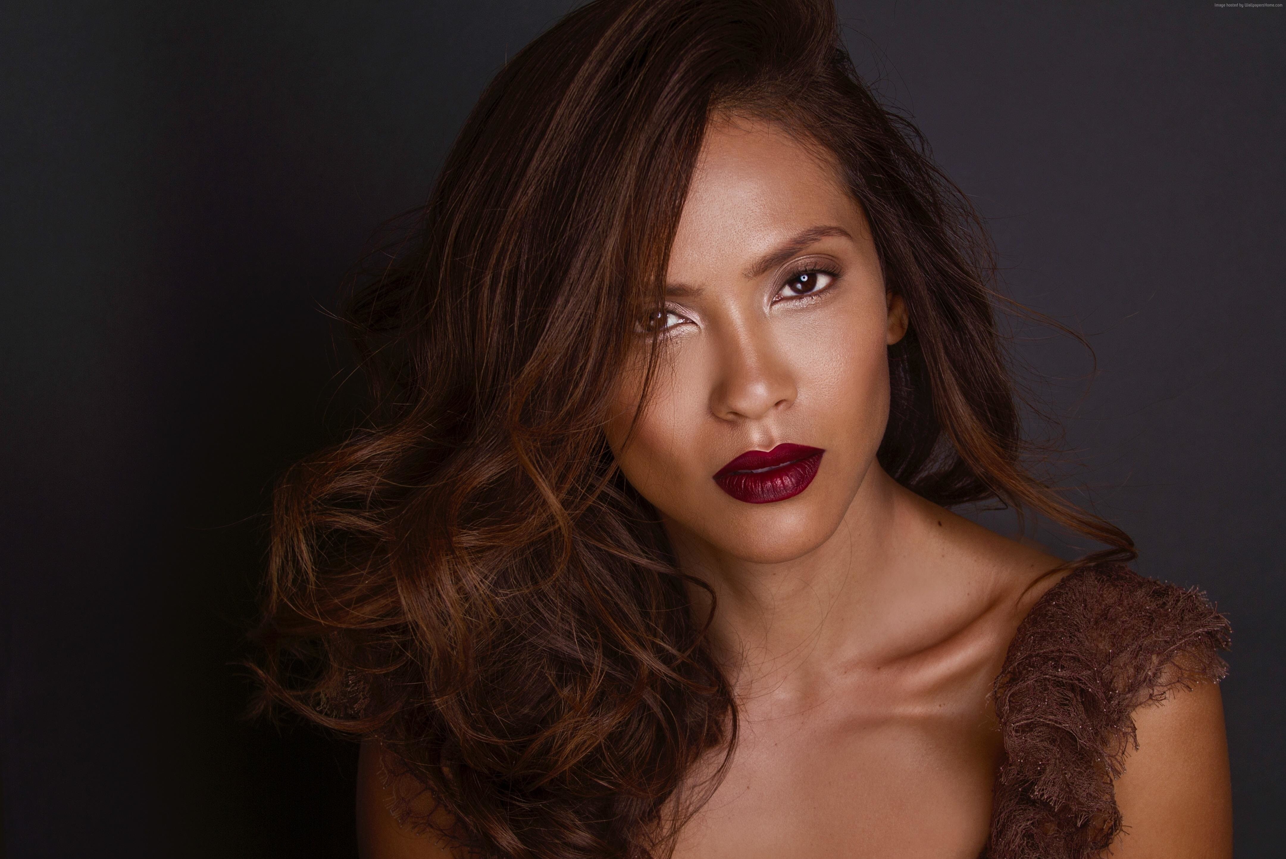 4K, Lesley-Ann Brandt, portrait, 4K, HD Wallpaper