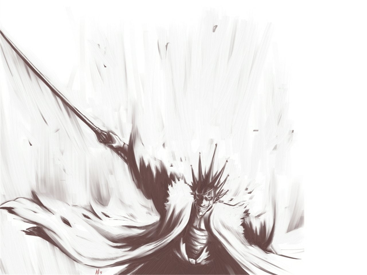 720P, Kenpachi Zaraki, Bleach, HD Wallpaper