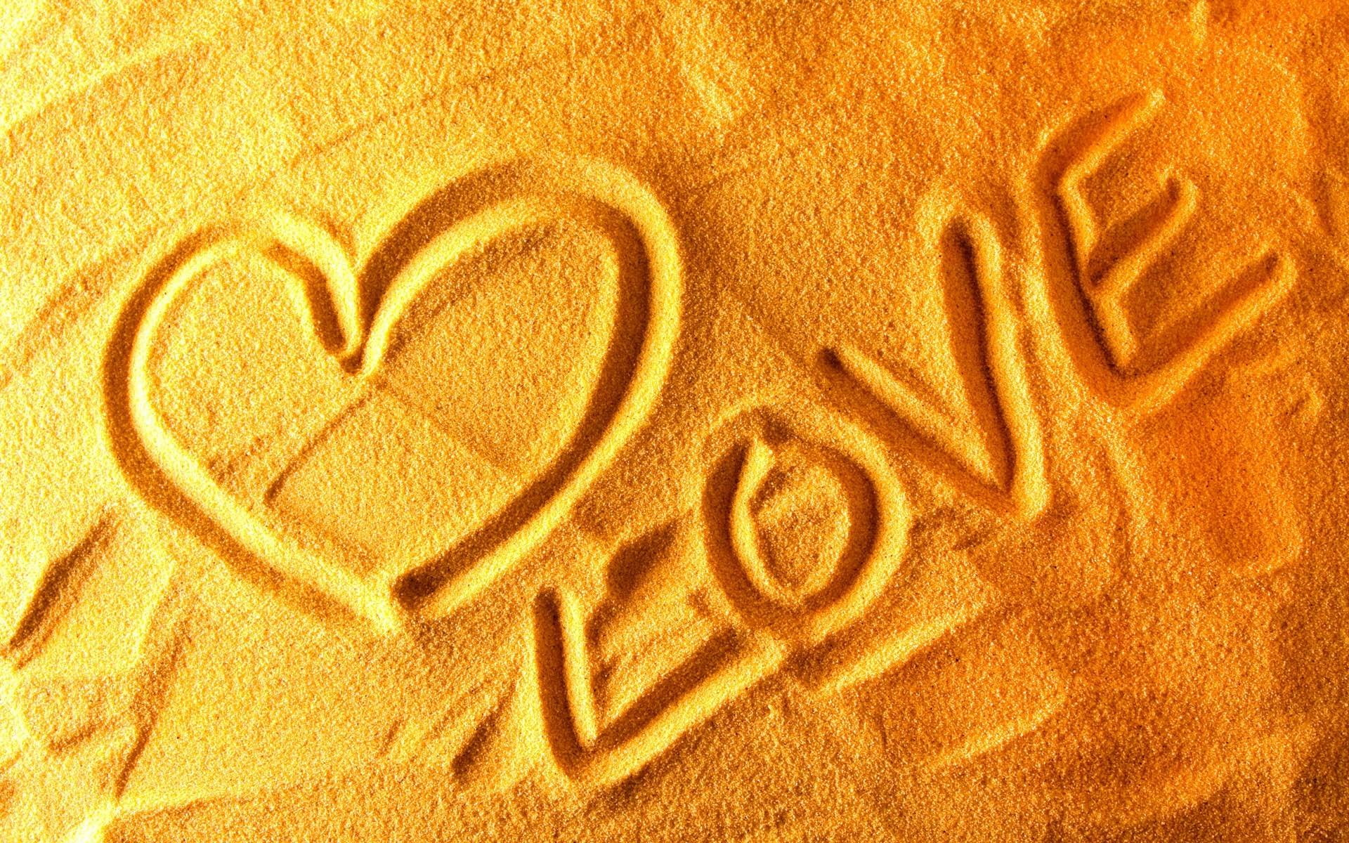 day, heart, holiday, 2014, valentines, 1080P, valentines day, sand, love, HD Wallpaper