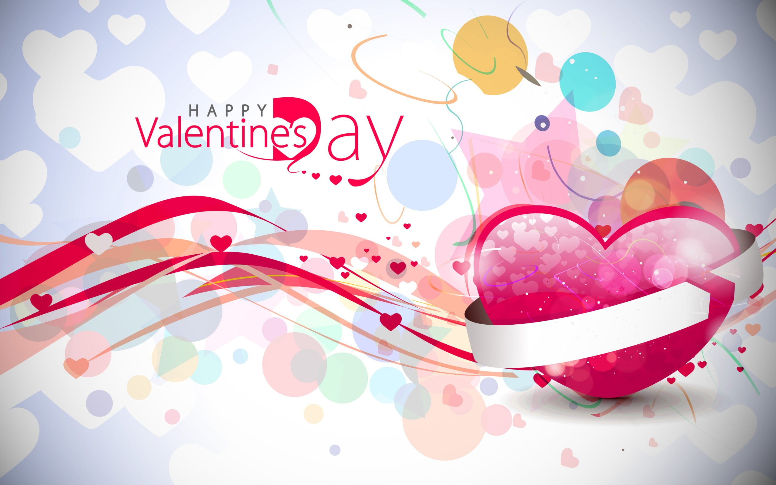 red, love, no people, close-up, ribbon, heart shape, pink color, celebration, valentines day, indoors, event, Festivals / Holidays, day, greetings, valentines, HD Wallpaper