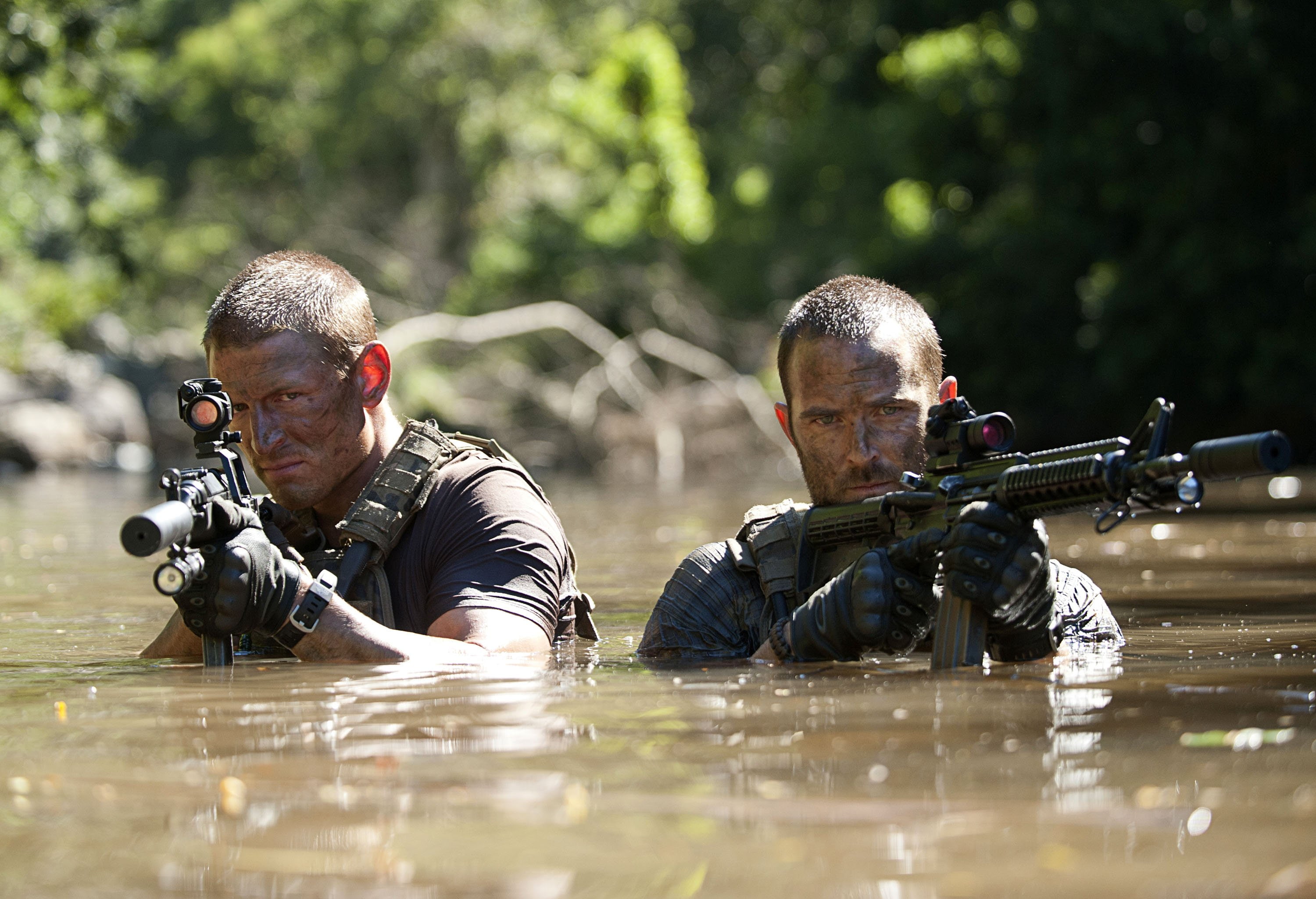 gun, weapon, drama, back, action, 2K, strike, series, military, thriller, HD Wallpaper