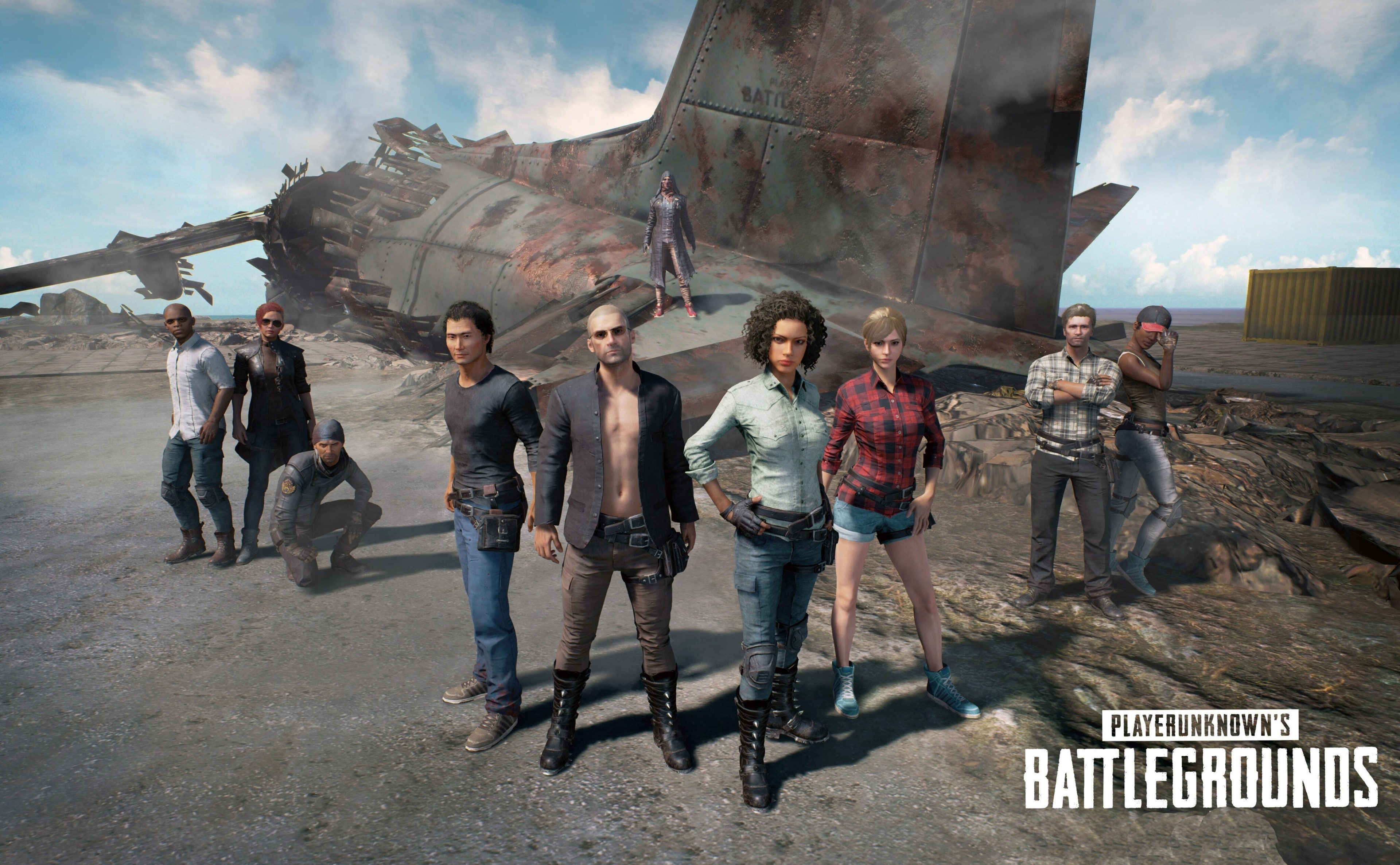 group, playerunknowns battlegrounds 4k  background, outdoors, young adult, people, teenager, leisure activity, medium group of people, adult, women, sky, HD Wallpaper