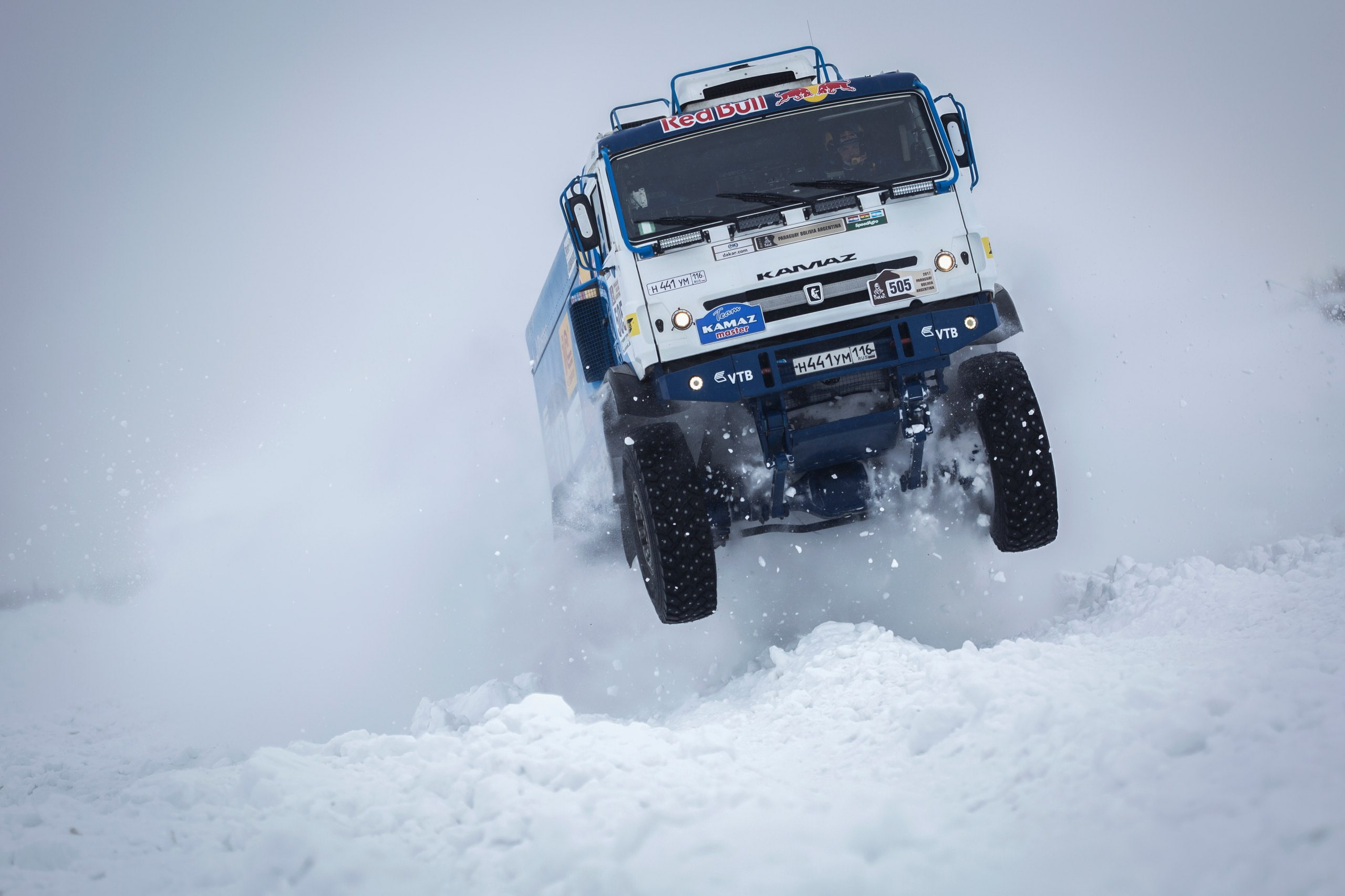 Russia, Master, Winter, Power, 2K, Truck, Snow, The Arctic, Rally, Best, RedBull, KAMAZ, HD Wallpaper