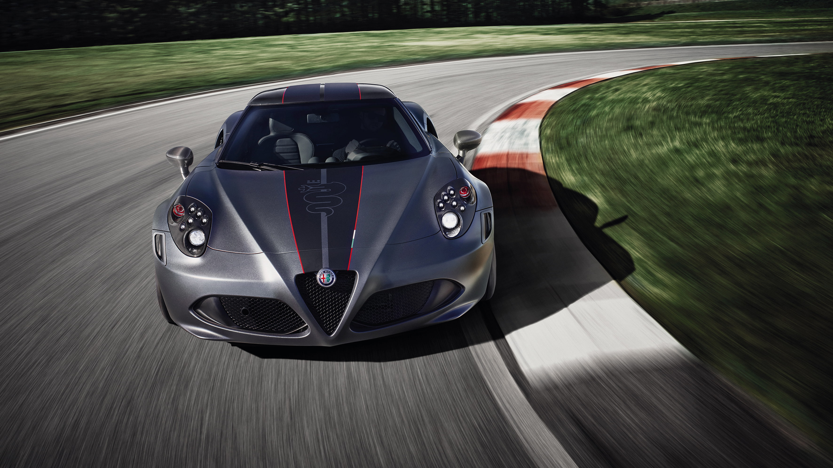 2018, 2K, Geneva Motor Show, Alfa Romeo 4C Competizione, 4K, HD Wallpaper