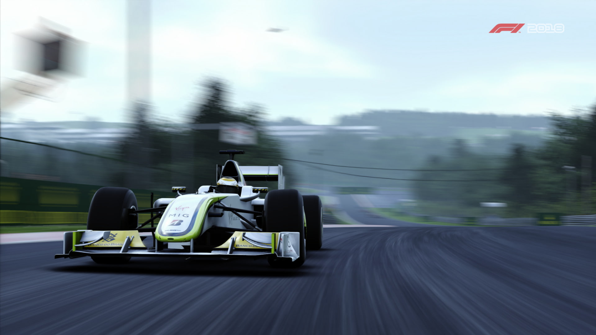 Formula 1, Vehicle, Brawn BGP, F1 2018, 1080P, Video Game, HD Wallpaper