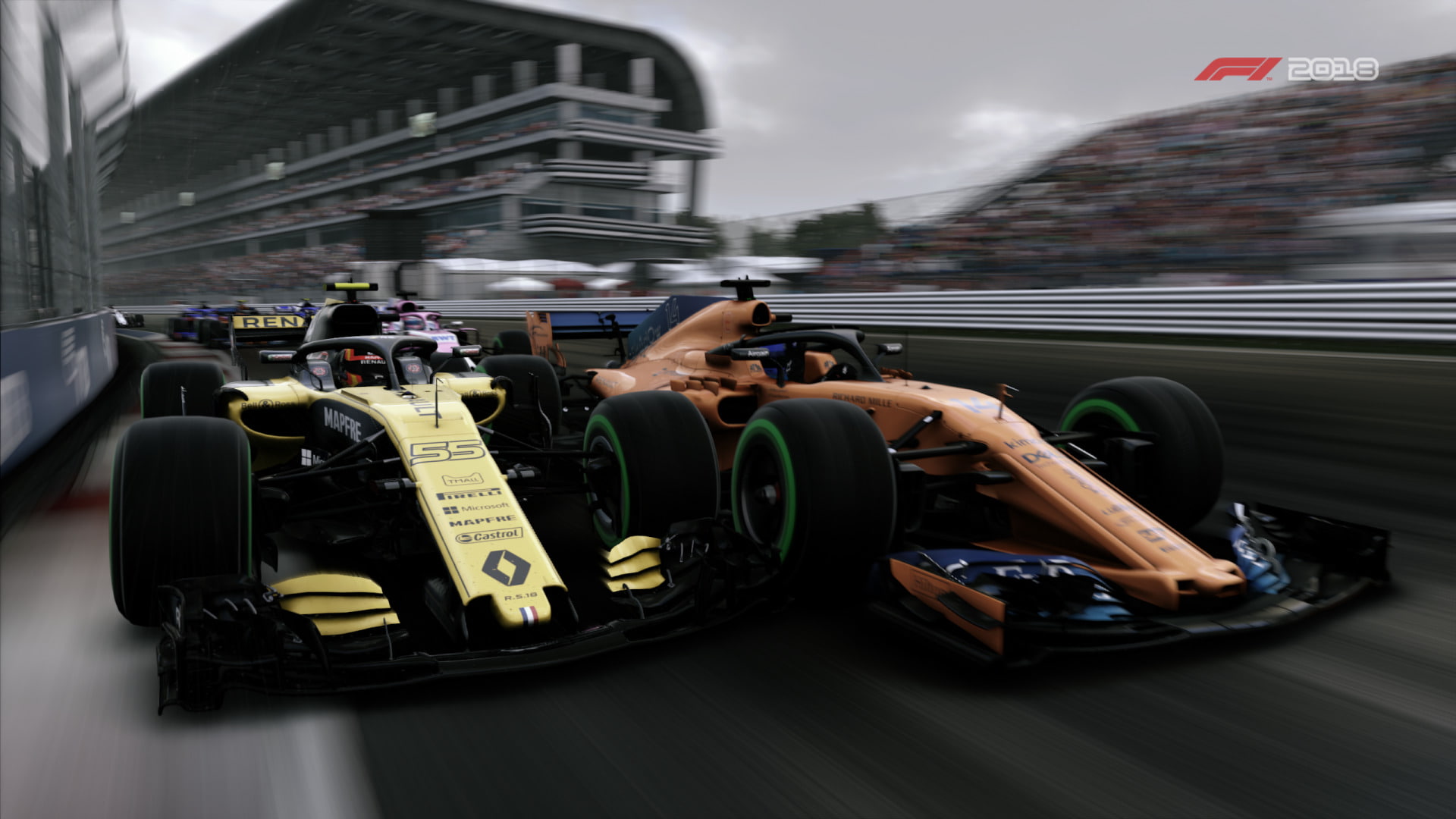 McLaren, Video Game, F1 2018, Renault RS18, McLaren MCL33, Formula 1, 1080P, Vehicle, Renault, HD Wallpaper
