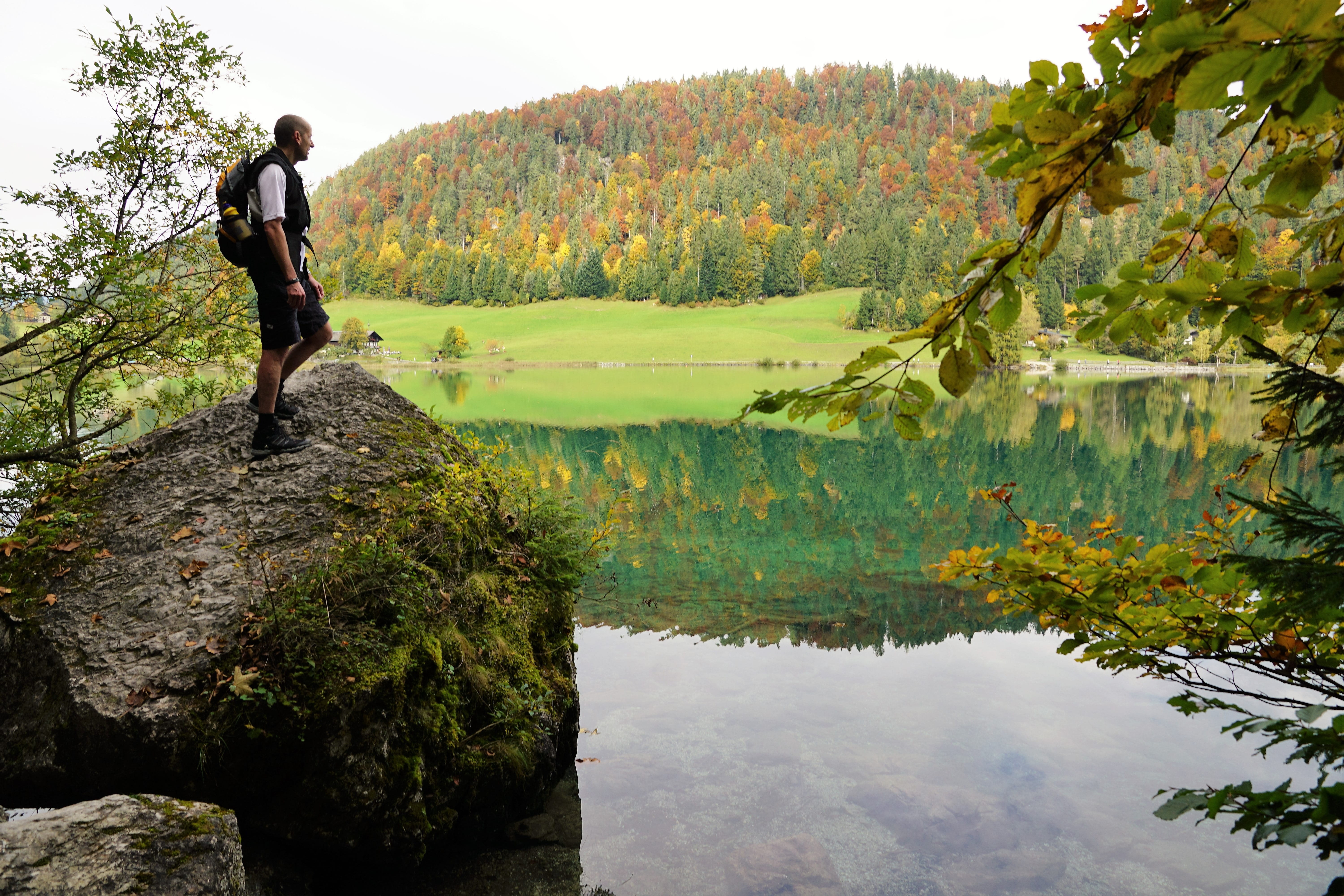 reflection, summer, lifestyles, relaxation, bergsee, lake, tranquility, idyll, idyllic, stanglwirt, real people, wave, non-urban scene, austria, snow, panorama, HD Wallpaper