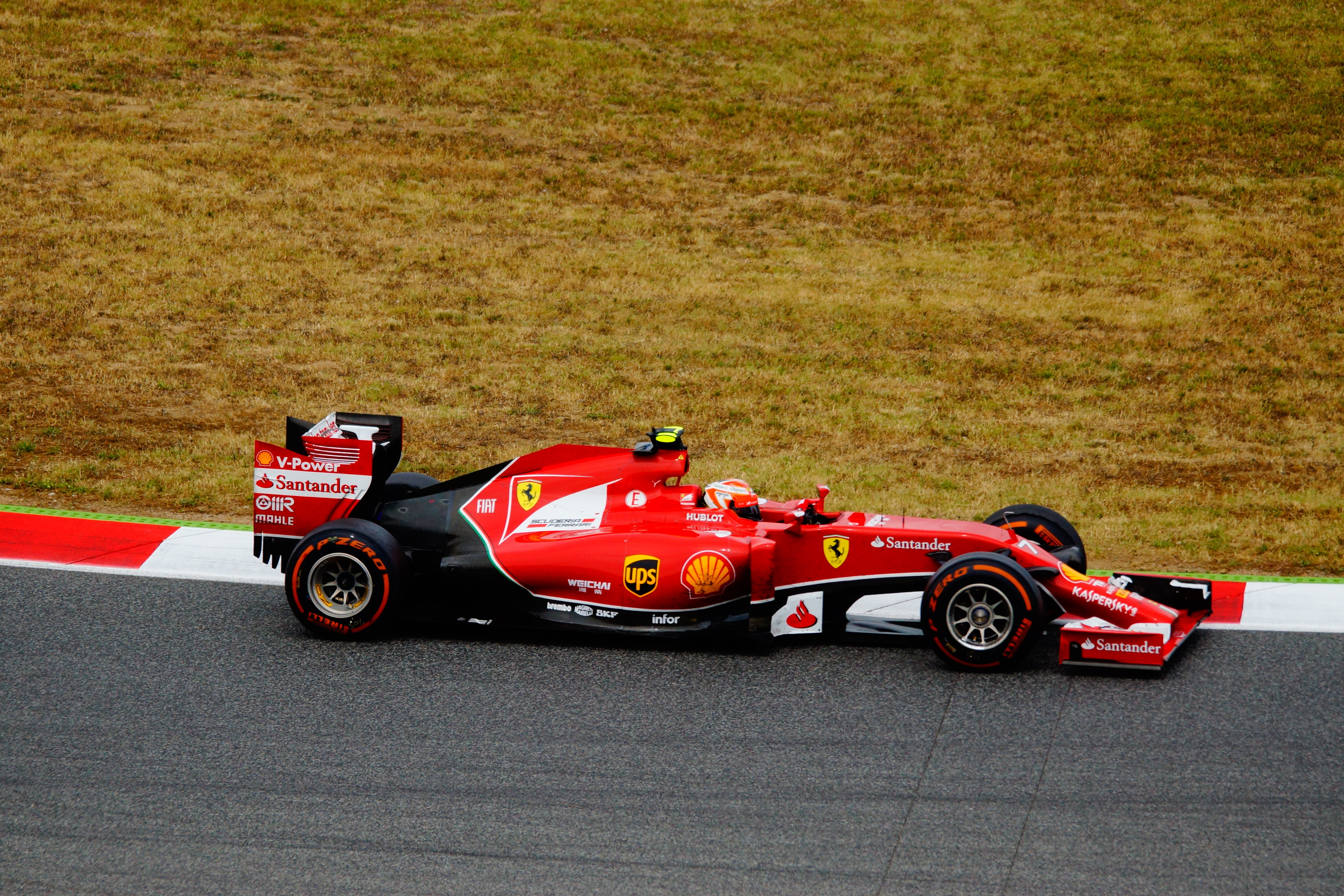 photography, closeup, fast, competitive sport, formula 1, raikkonen, energy, force, ferrari, sports car, high angle view, competition, daytime, sports race, HD Wallpaper