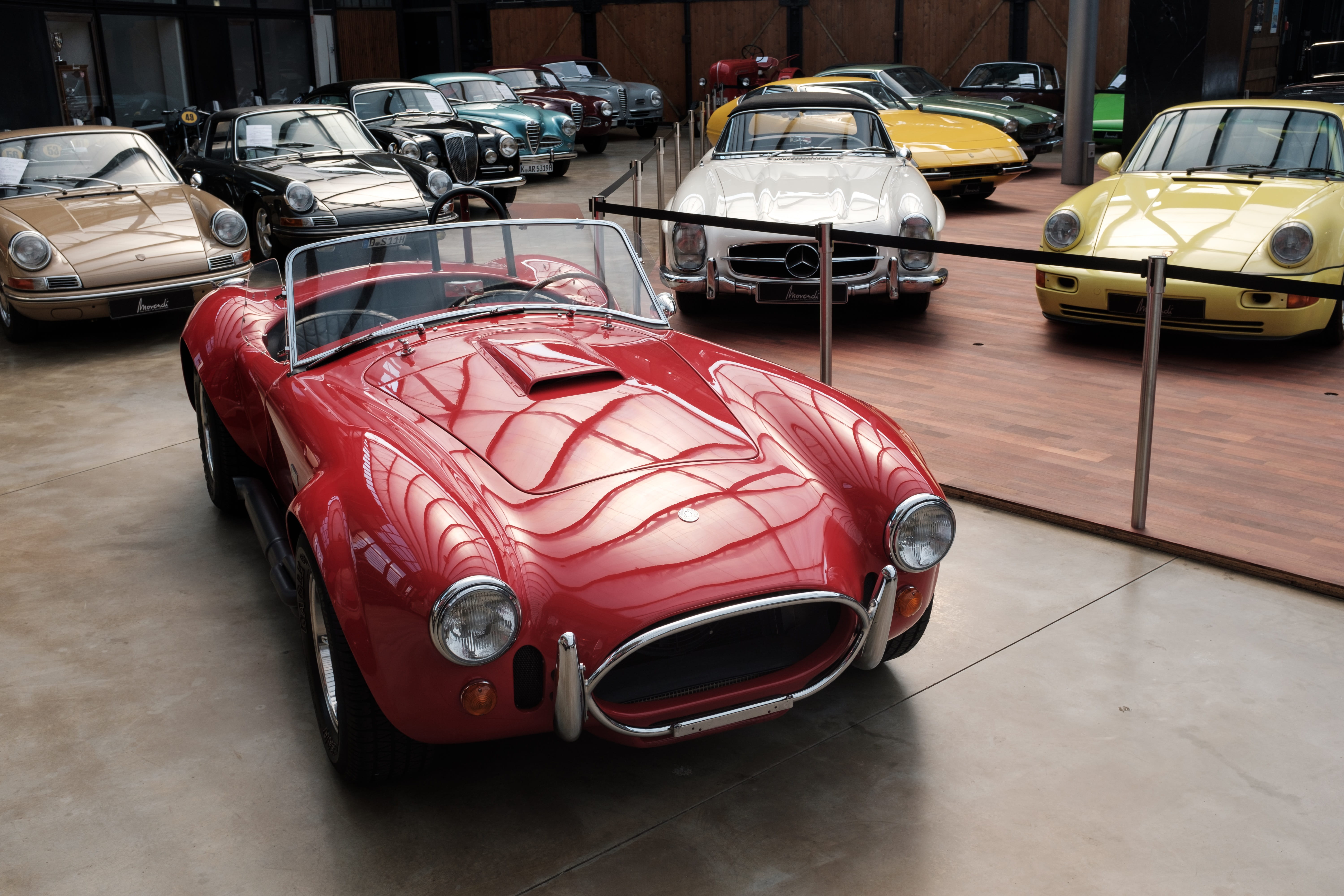 sport, stationary, formula 1, no people, cobra, mode of transportation, transportation, parking lot, 5K, vintage car, luxury, red, drive, automotive, street, HD Wallpaper
