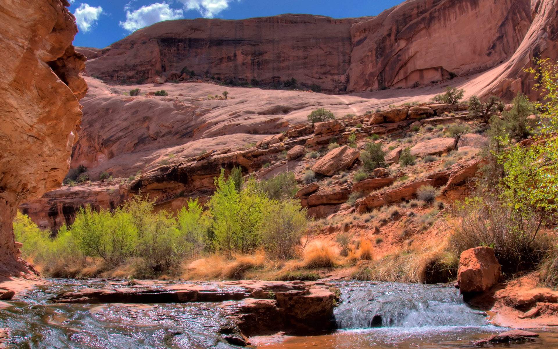 solid, water, physical geography, nature pictures for pc 1920x1200, mountain, no people, outdoors, travel destinations, mountain range, flowing water, rock formation, HD Wallpaper