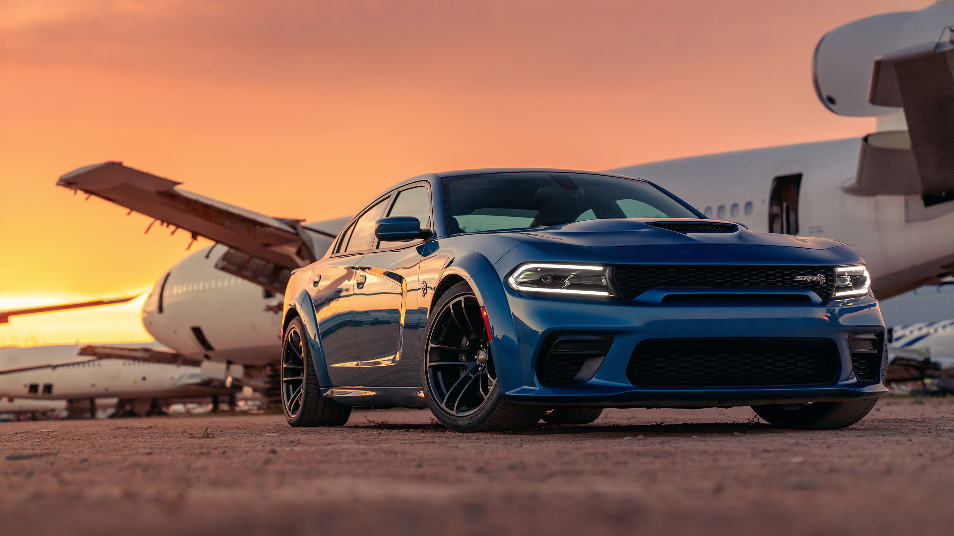 Dodge Charger SRT Hellcat, muscle car, car, 4K, vehicle, HD Wallpaper