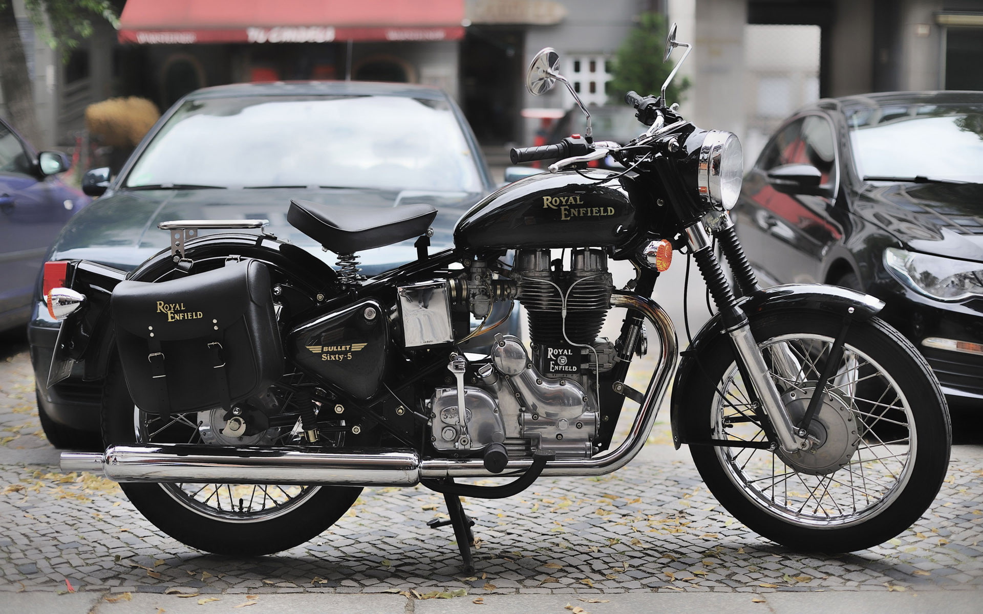 royal enfield, 1080P, 1920x1200, royal enfield bullet sixty-5, motorcycles, HD Wallpaper