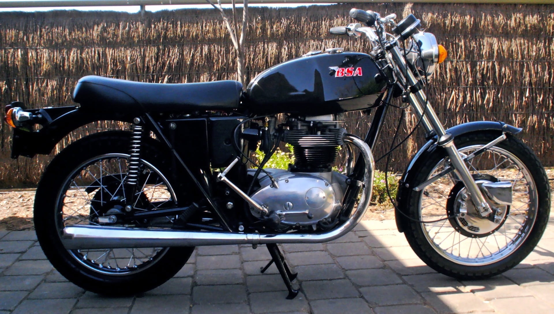 day, outdoors, thunderbolt, travel, no people, land vehicle, bsa, paving stone, near, motorcycle, wheel, standard, twin cylinder, transportation, 1972, HD Wallpaper
