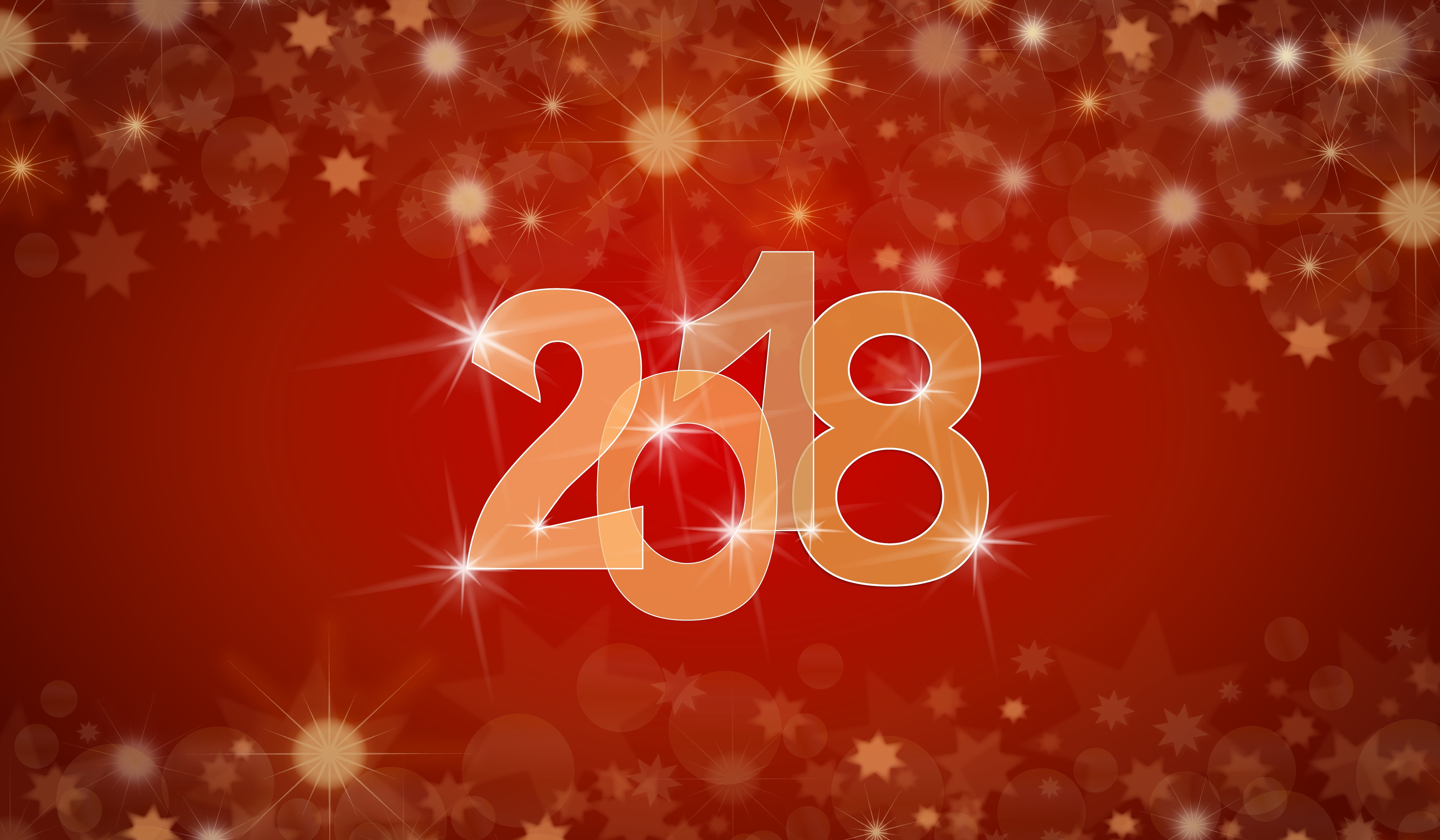 happy, glitter, new, christmas, holiday - event, number, holiday, sparkle, firework - man made object, backdrop, stars, firework display, happy new year, HD Wallpaper